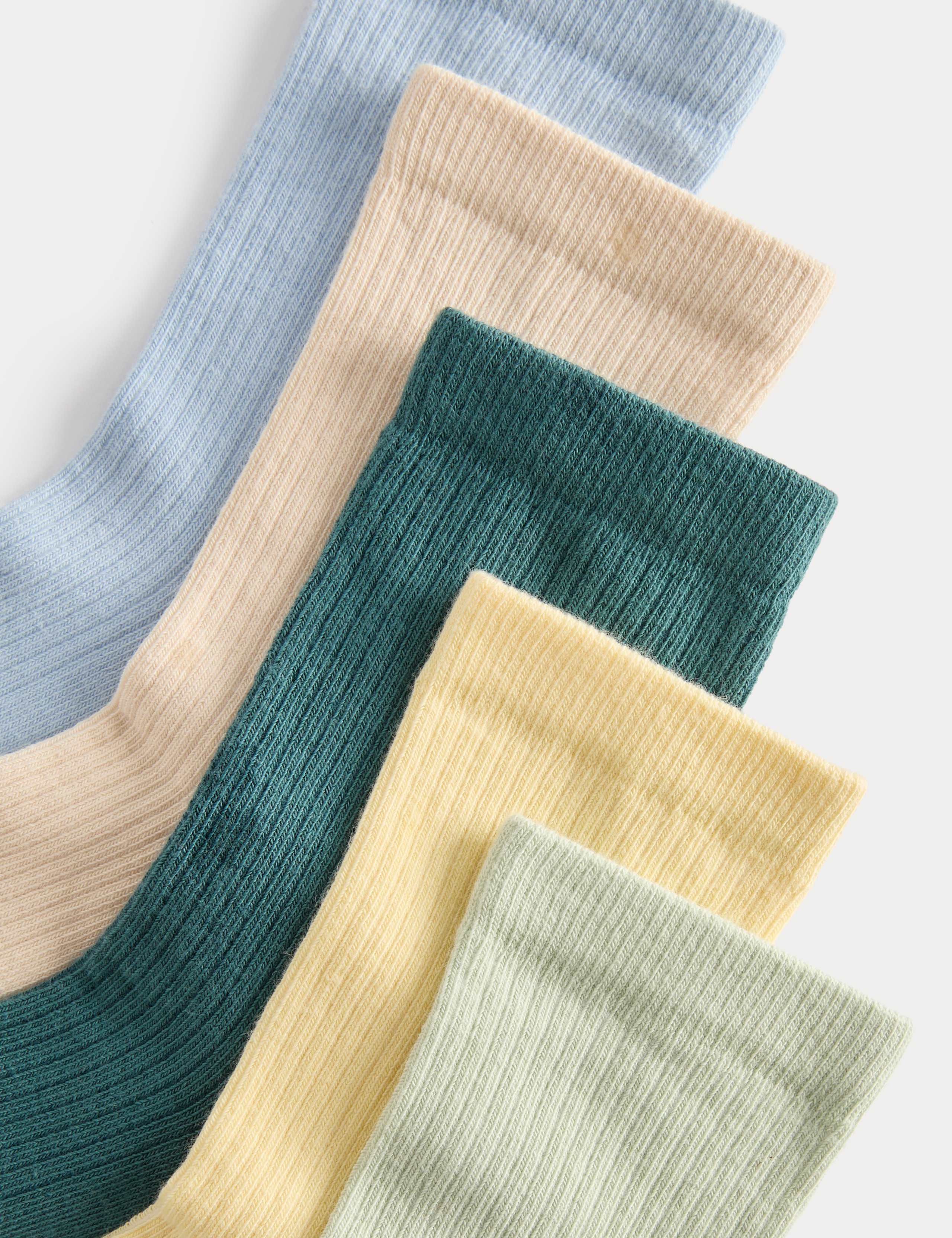 5 Pack Cotton Rich Weekend Collection Socks (6 Small-7 Large) 2 of 2