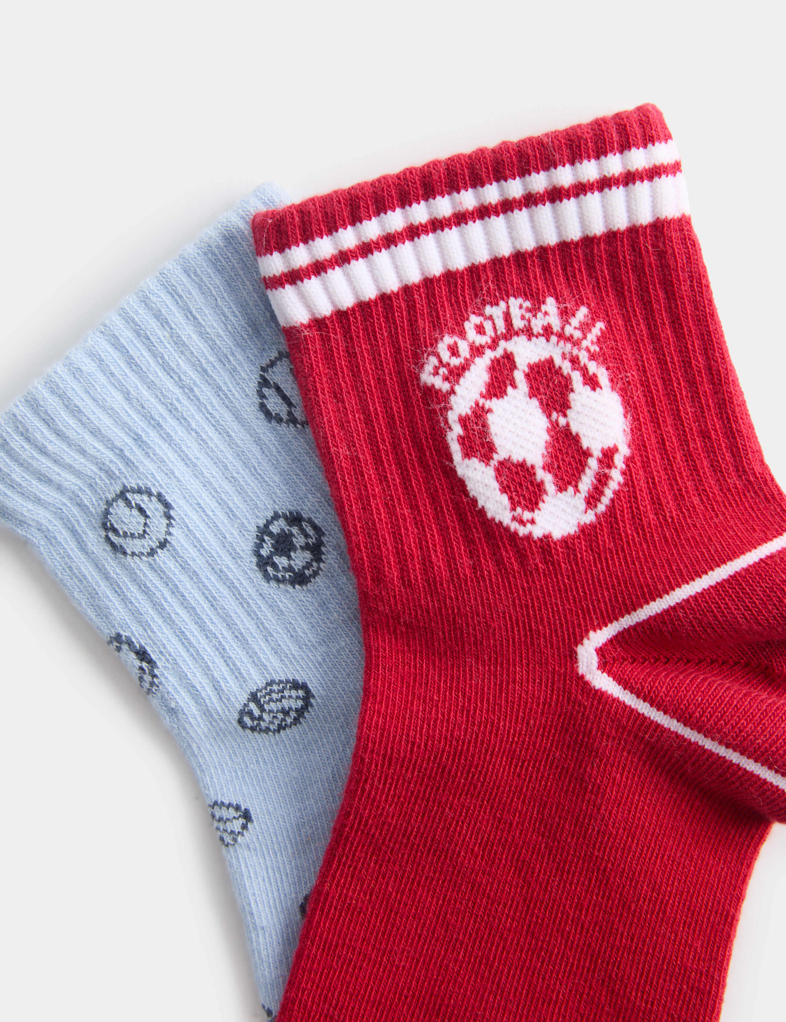 4 Pack Football Graphic Cotton Rich Socks (6 Small - 7 Large) 2 of 2