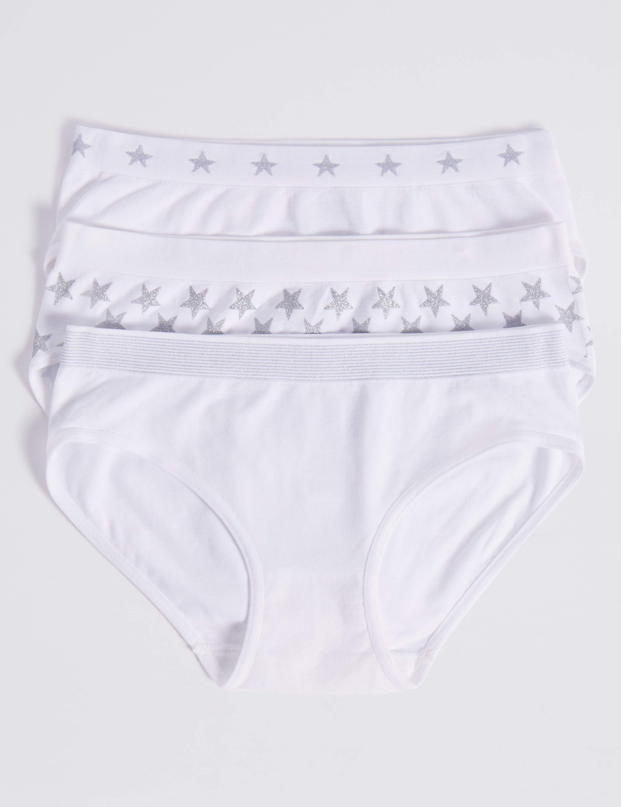 Seamfree Sparkle Bikini Knickers (6-16 Years) 1 of 2