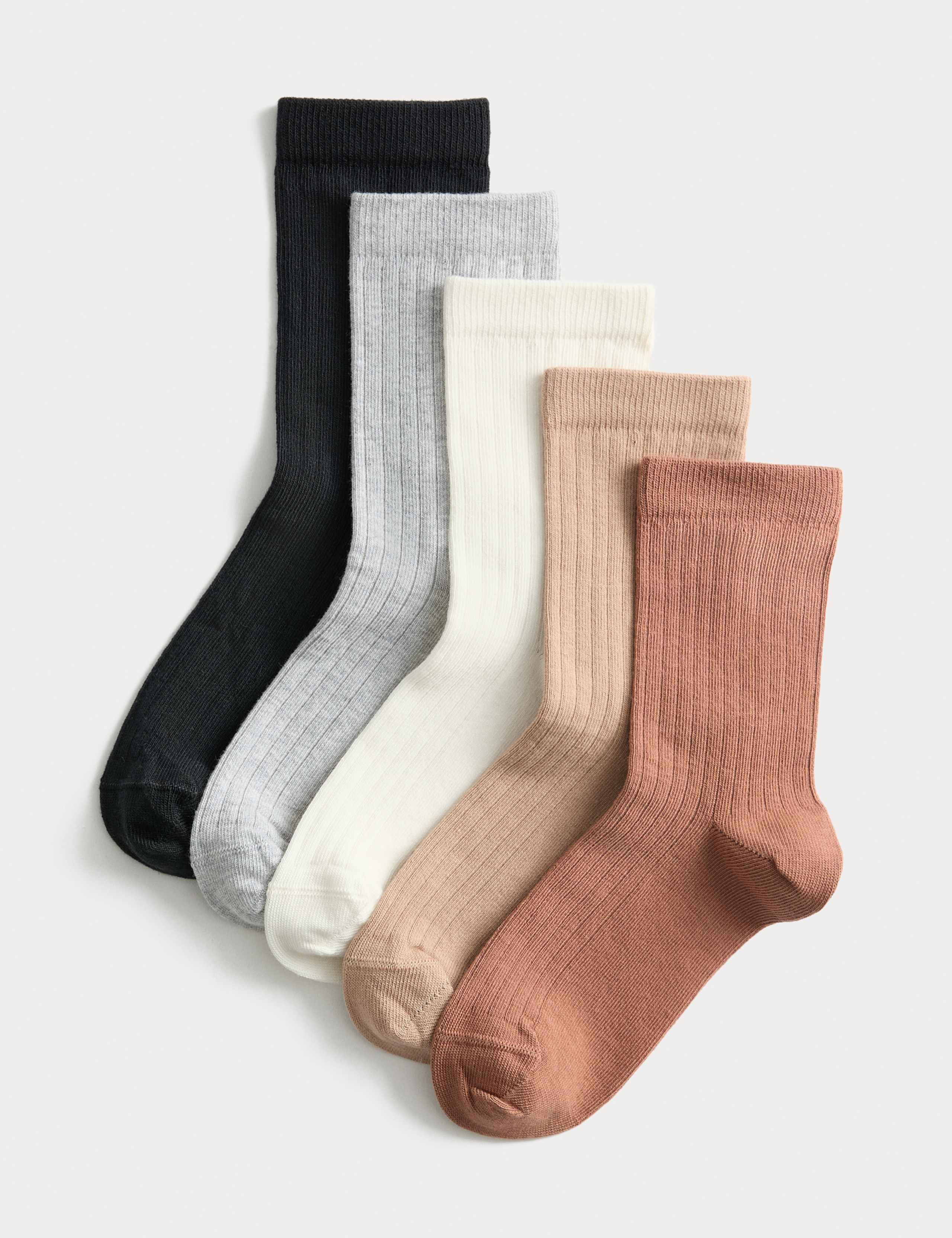 5 Pack Cotton Rich Socks (6 Small - 7 Large) 1 of 1