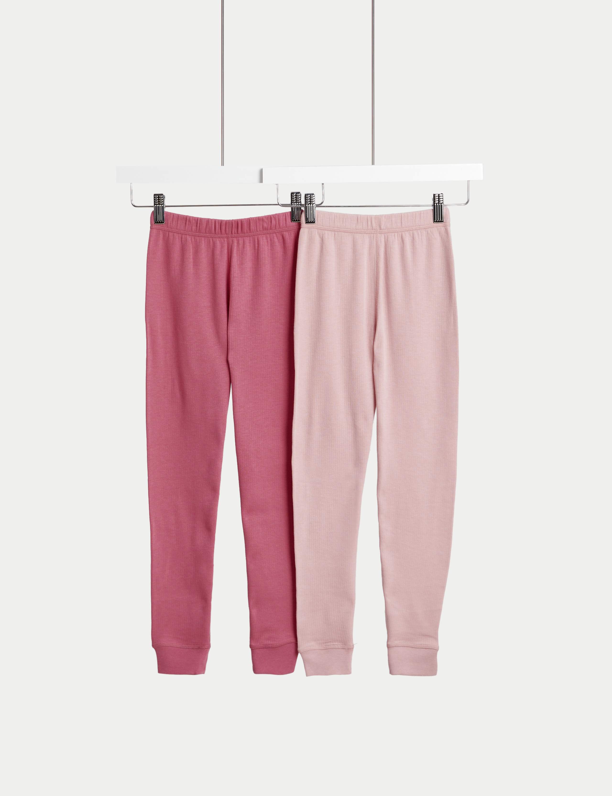 2pk Cotton Blend Thermal Leggings (2-14 Yrs) 1 of 1