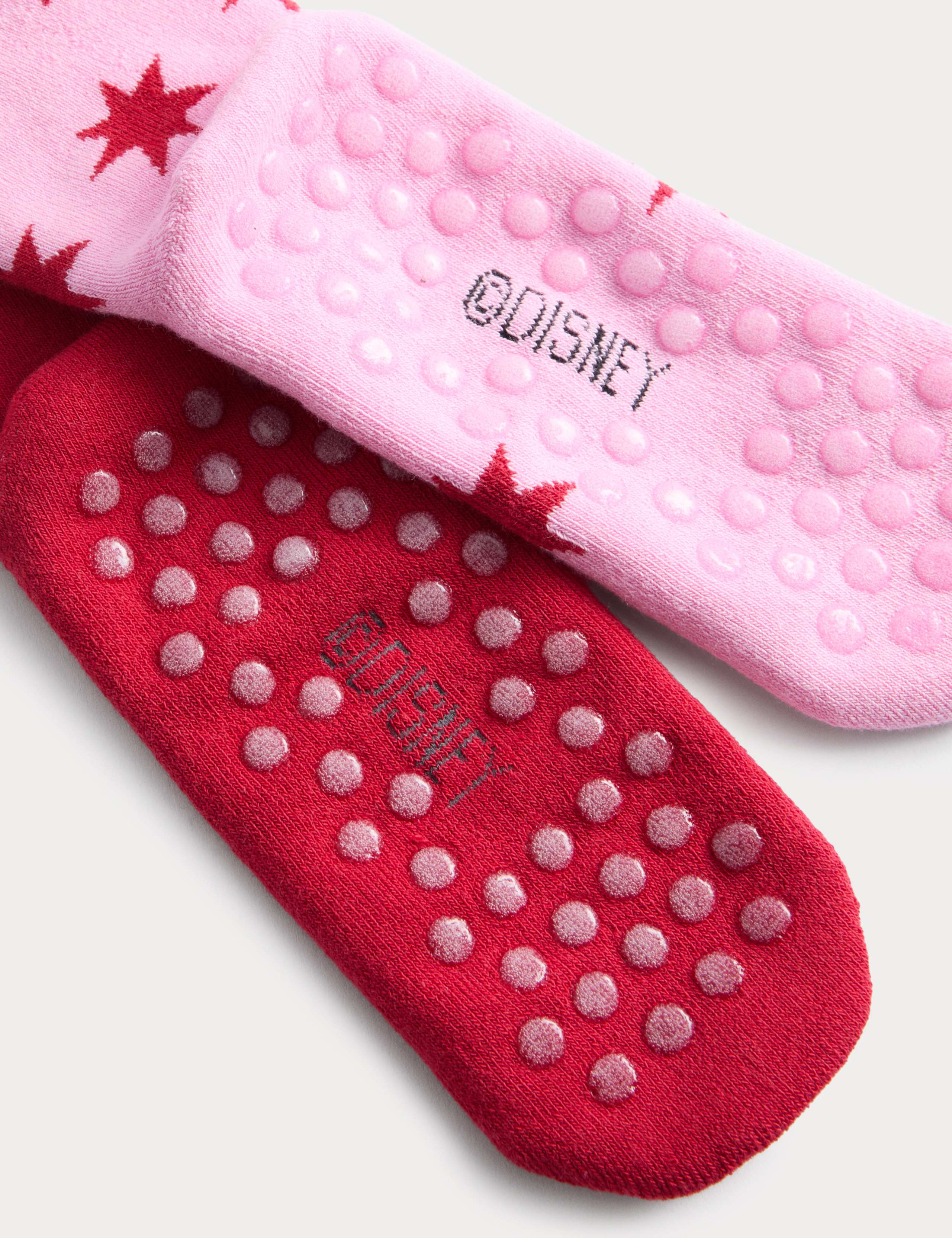 2pk Cotton Rich Lilo & Stitch™ Slipper Socks (6 Small - 7 Large) 2 of 2