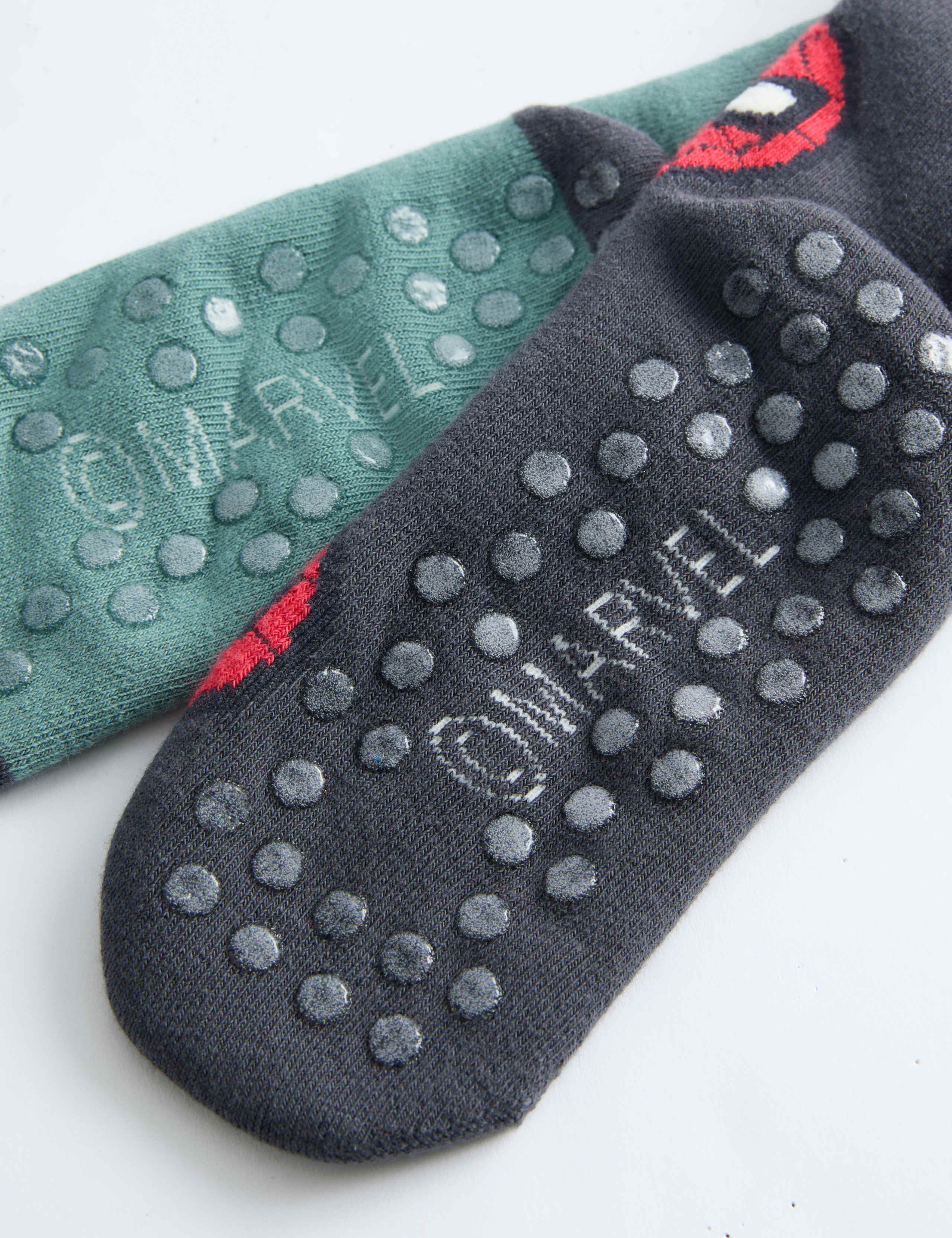 2 Pack Cotton Rich Spider-Man™ Slipper Socks 2 of 2