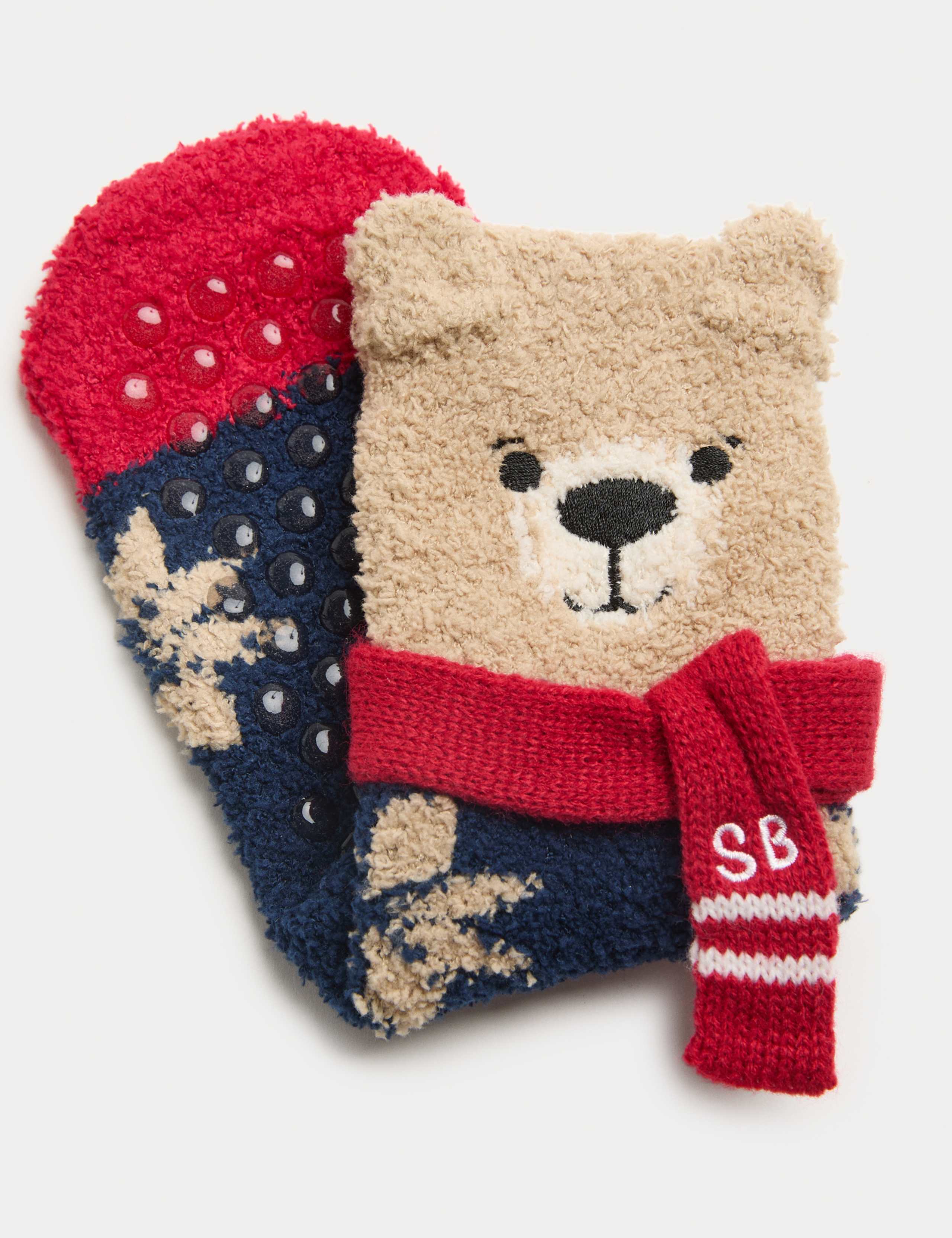1pk Spencer Bear™ Cosy Socks Gift Box (6 Small - 7 Large) 2 of 2