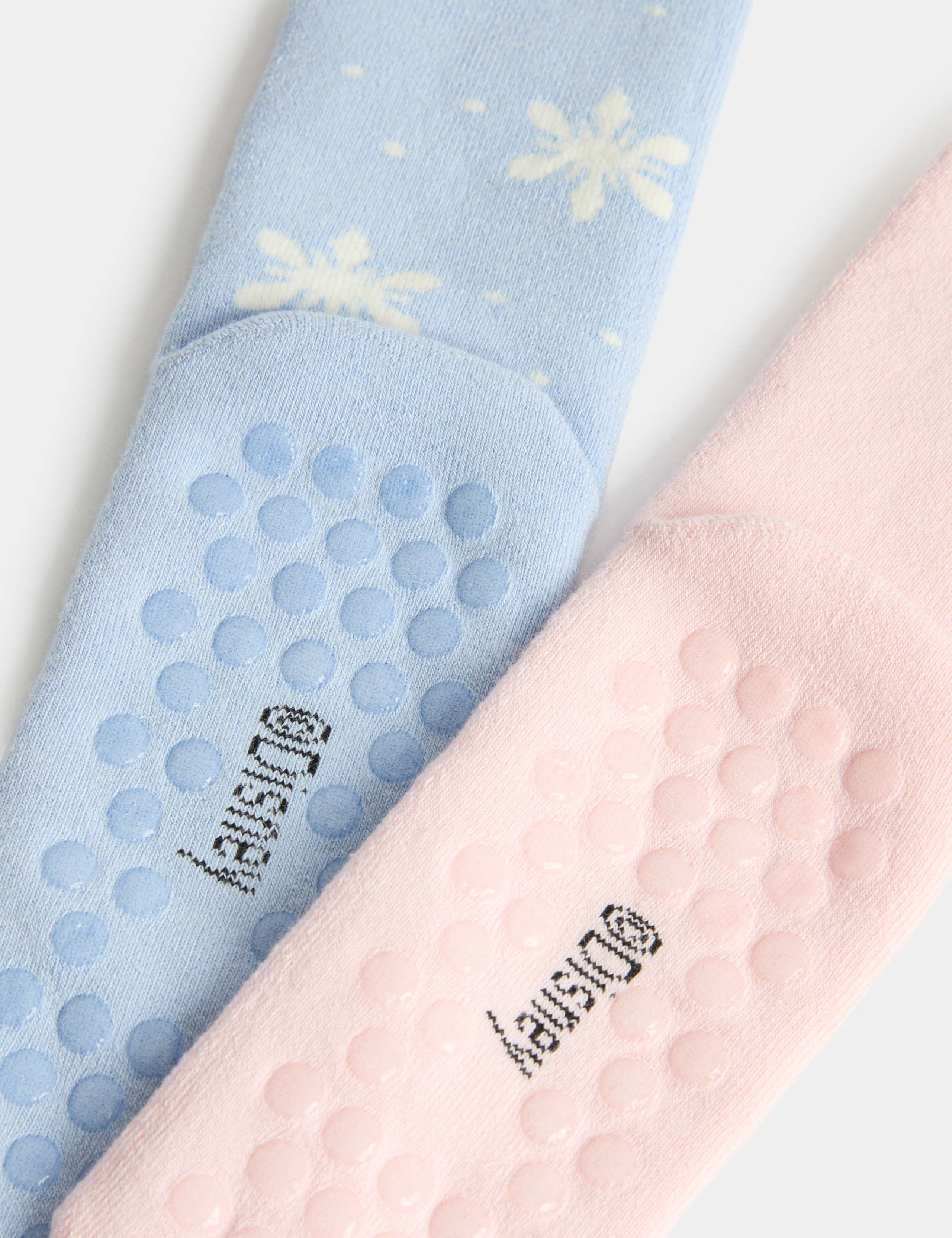 2 Pack Cotton Rich Disney Frozen™ Slipper Socks 2 of 3