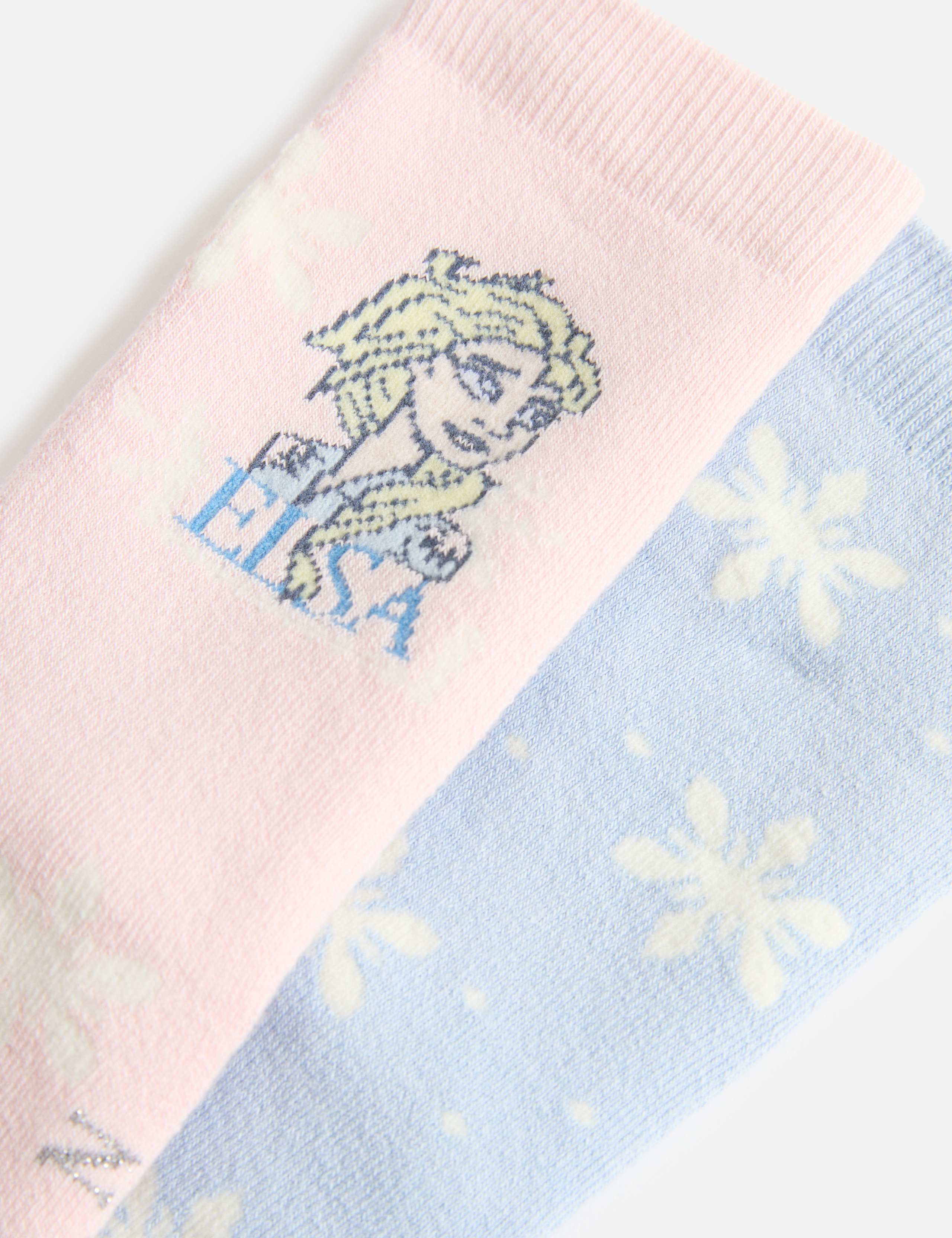 2 Pack Cotton Rich Disney Frozen™ Slipper Socks 3 of 3