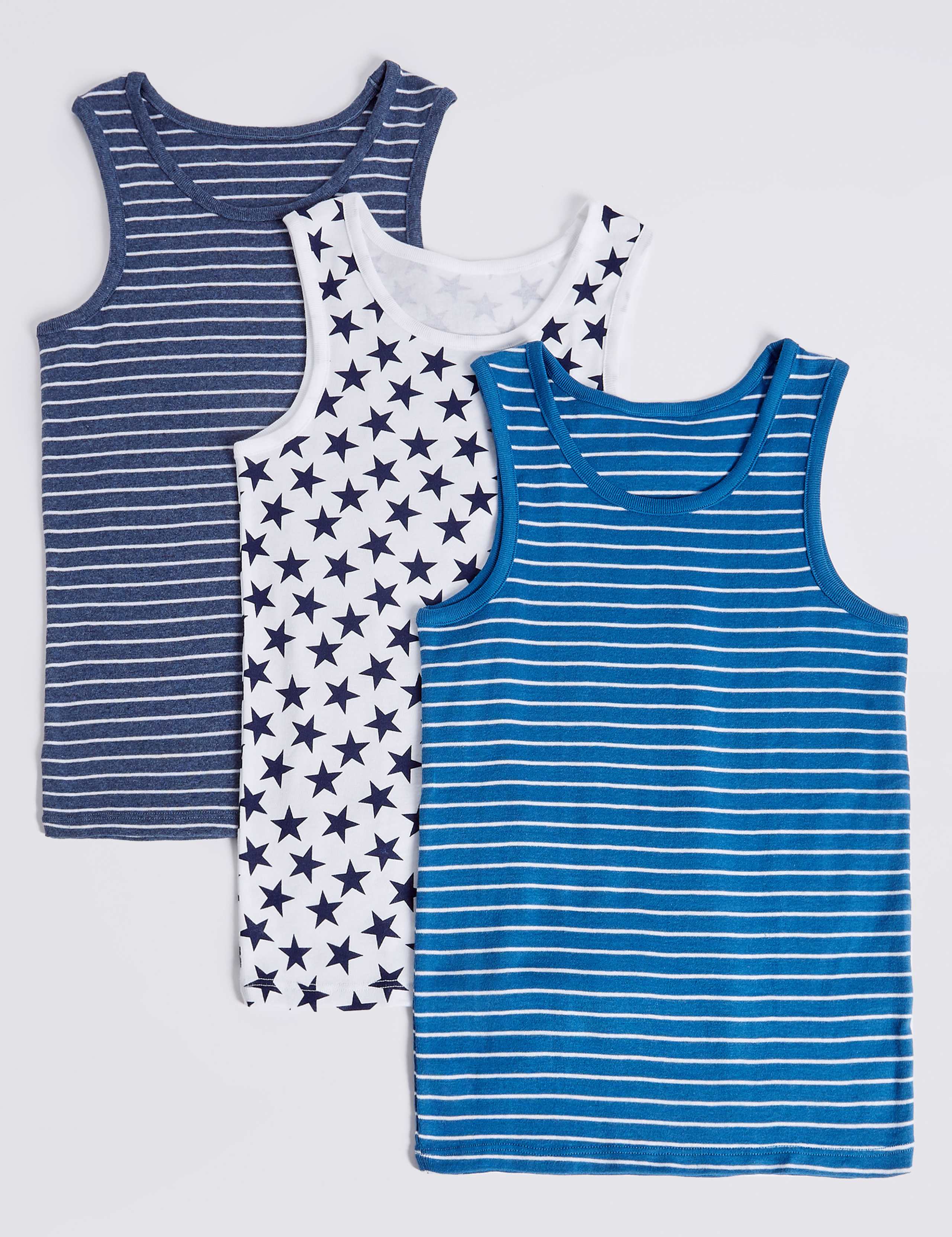 Pure Cotton Vests (2-8 Years) 1 of 1
