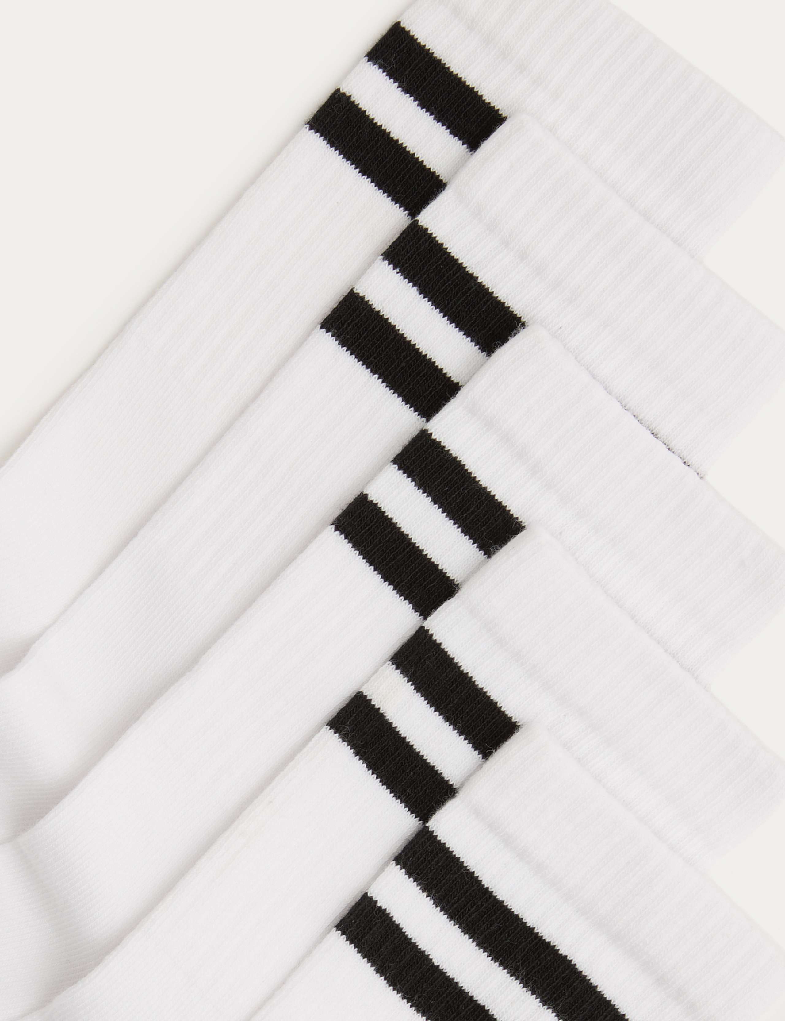 5 Pack Cotton Rich Striped Sports Socks (6 Small-7 Large) 2 of 3