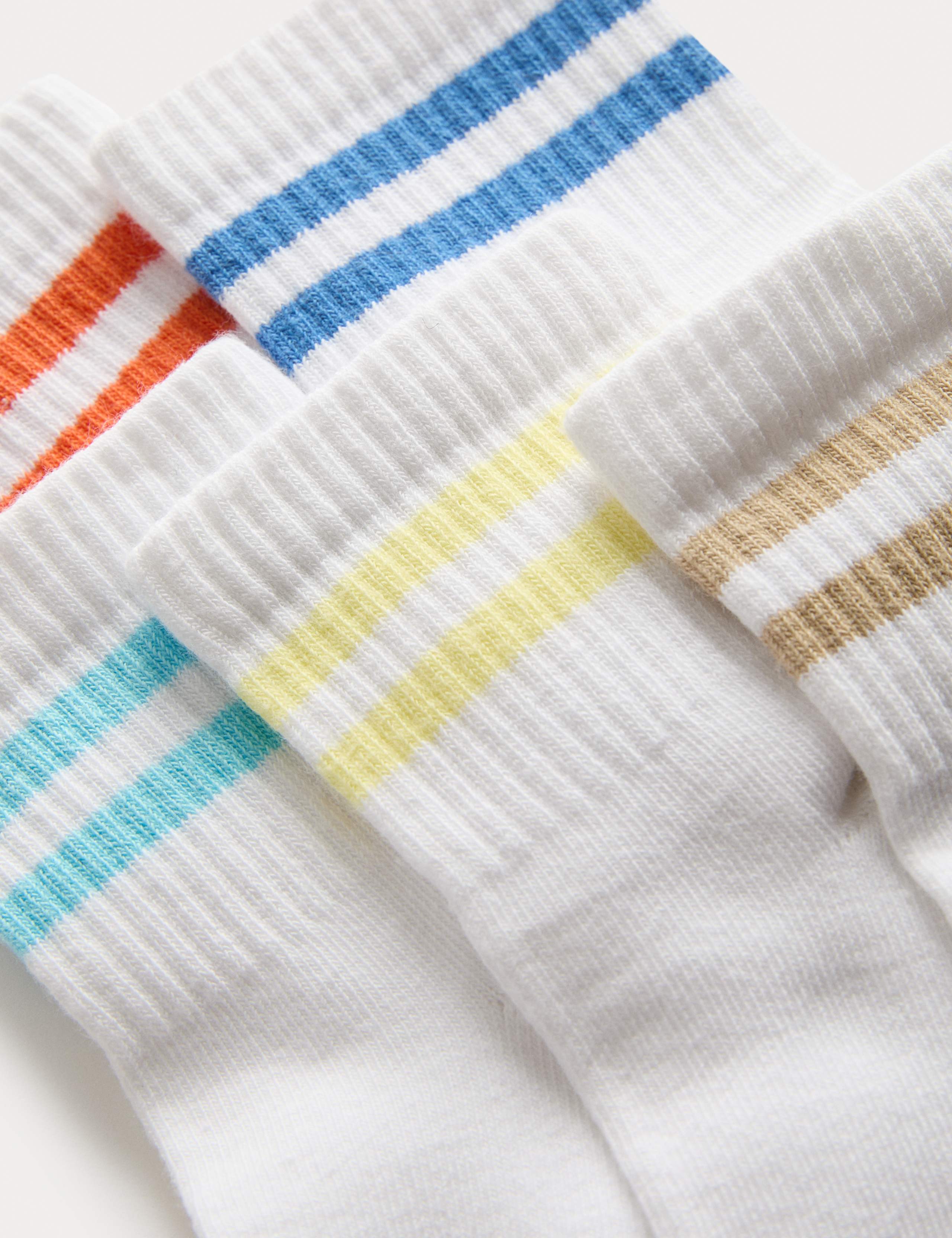 5p Ribbed Quarter Length Sports Socks 2 of 2