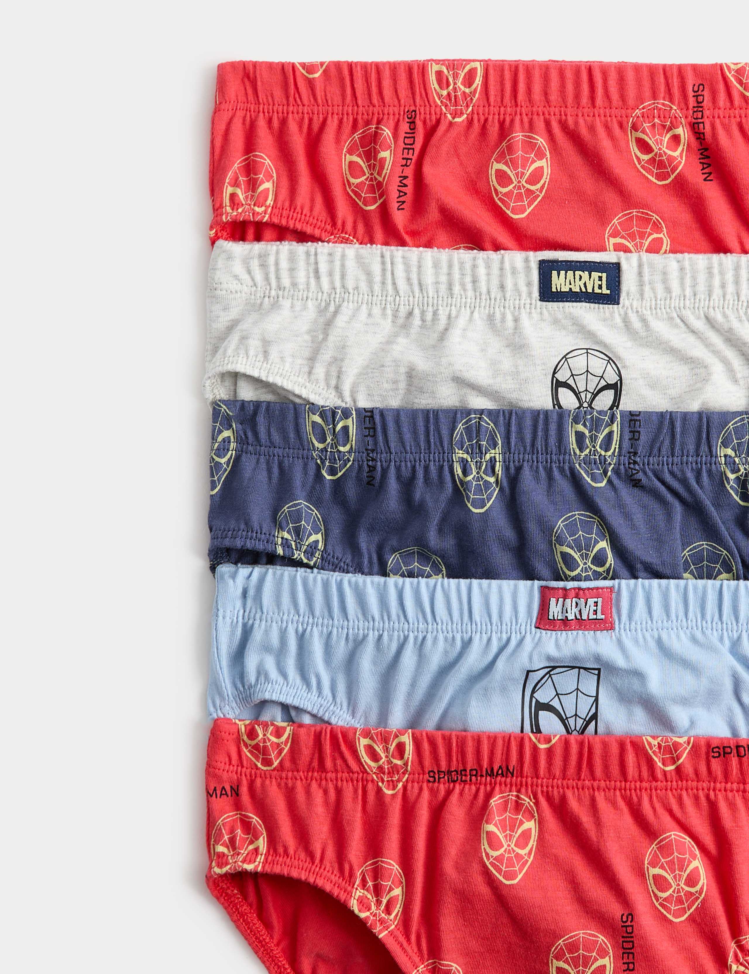5 Pack Pure Cotton Spider-Man™ Briefs (18 Mths - 8 Yrs) 2 of 2