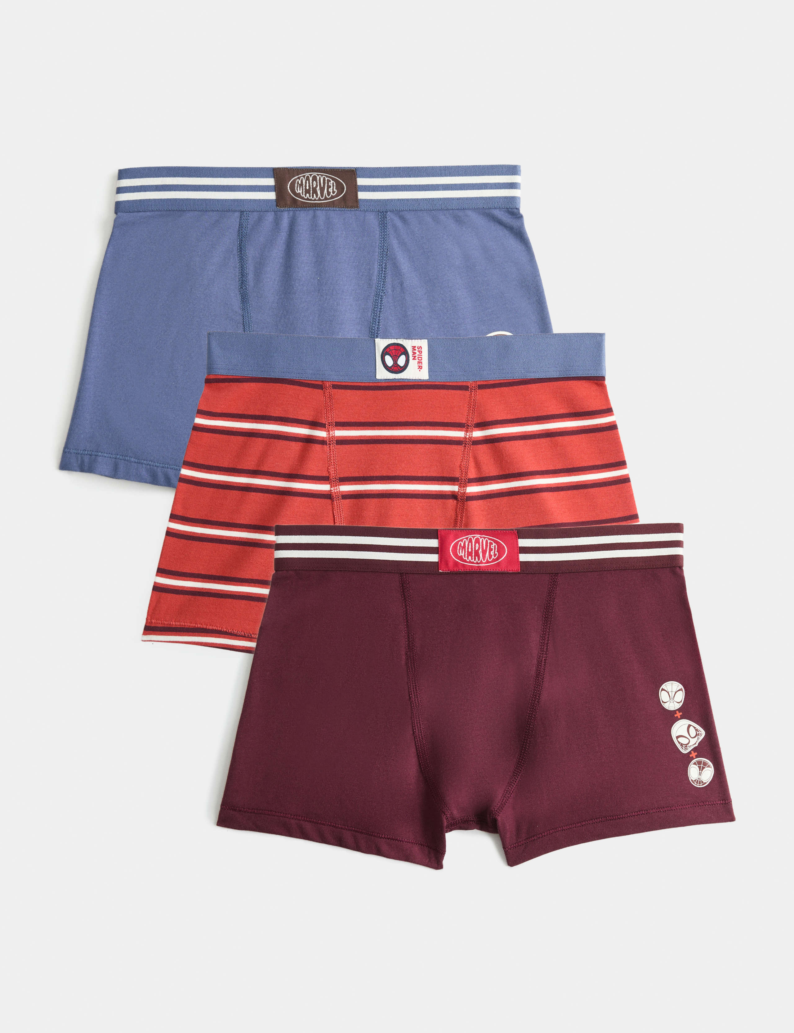 3pk Spider-Man™ Cotton Rich Trunks (3-10 Yrs) 1 of 1