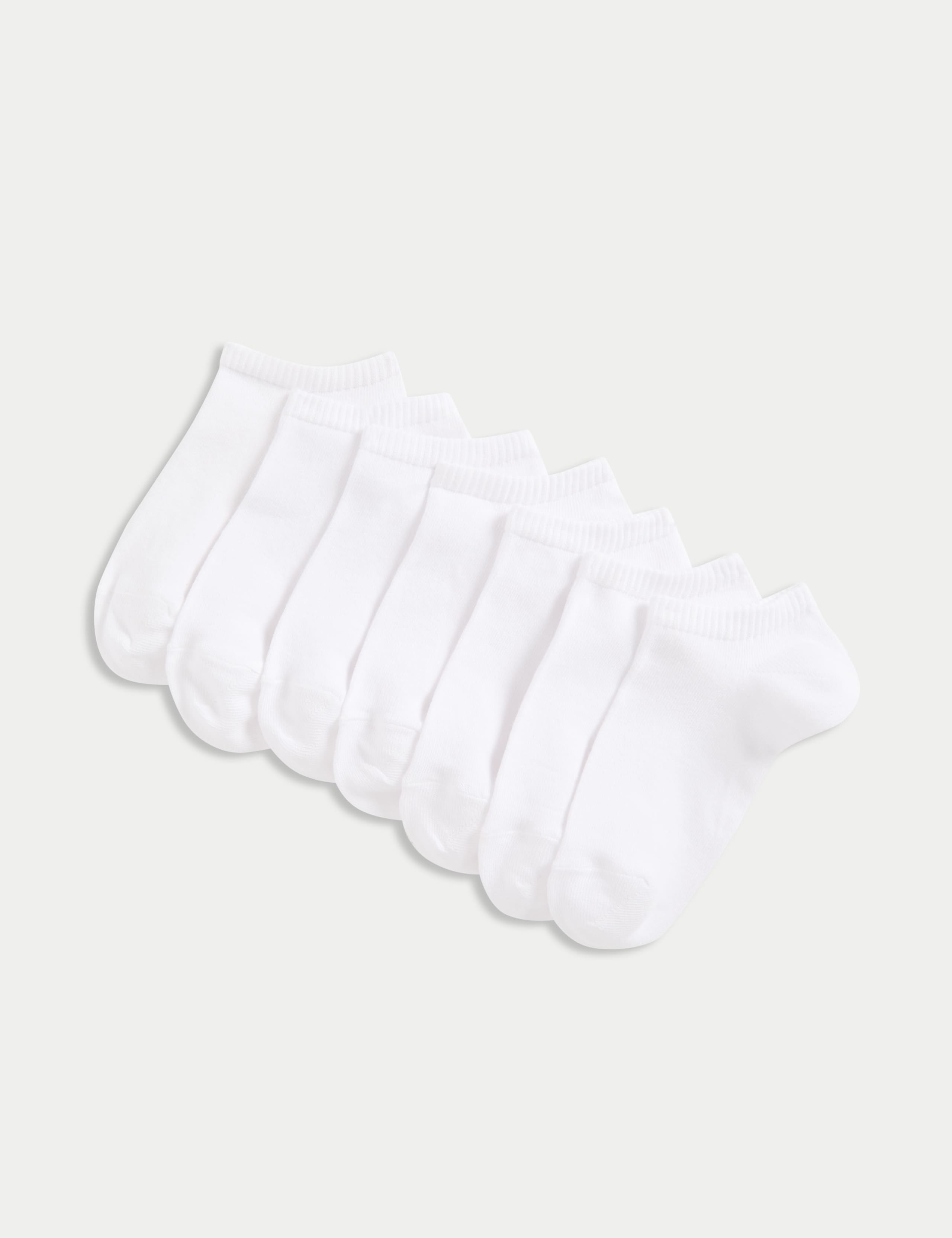 7pk Cotton Rich Trainer Liners (6 Small - 10½ Large) 1 of 2