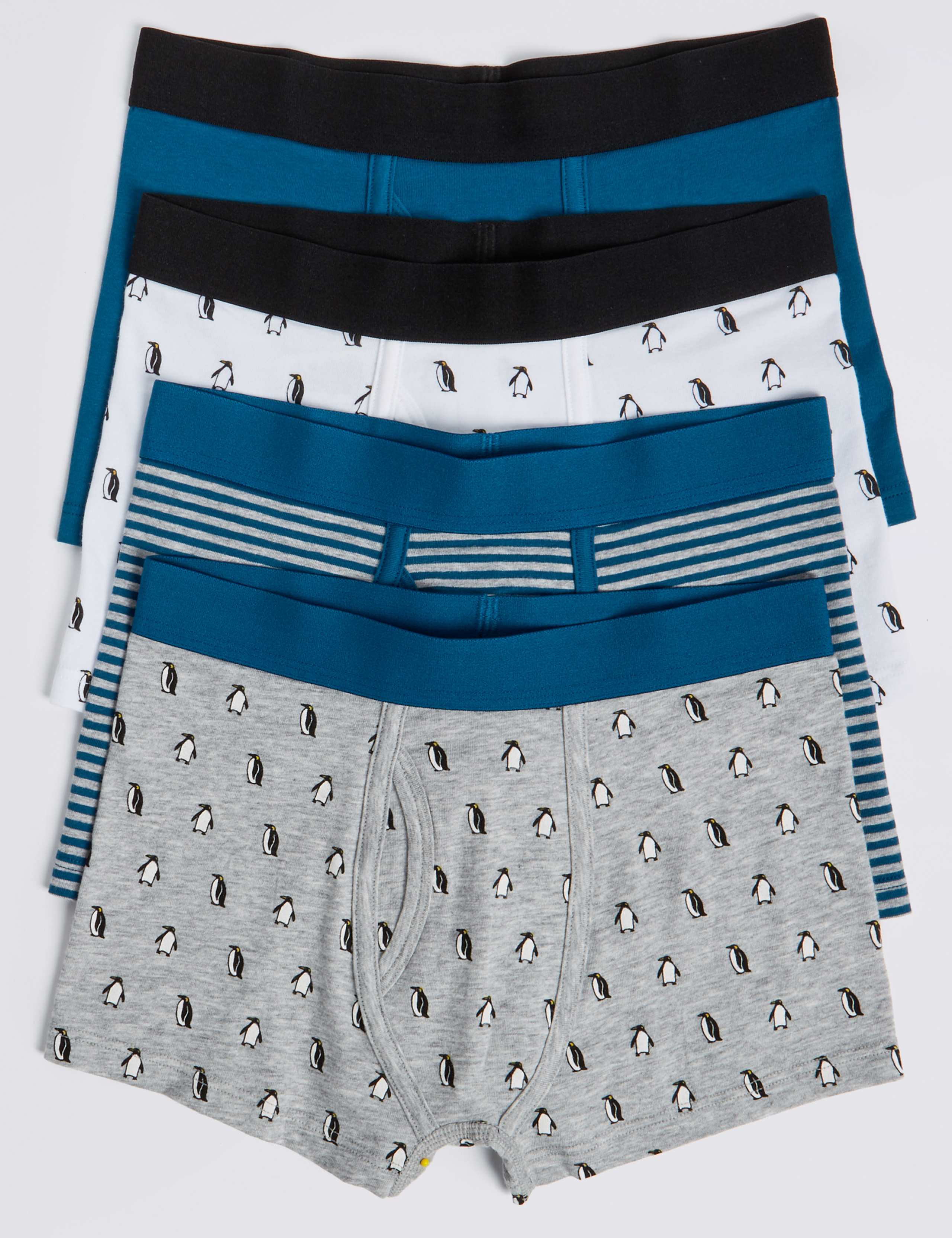 Cotton Trunks with Stretch (2-16 Years) 1 of 2