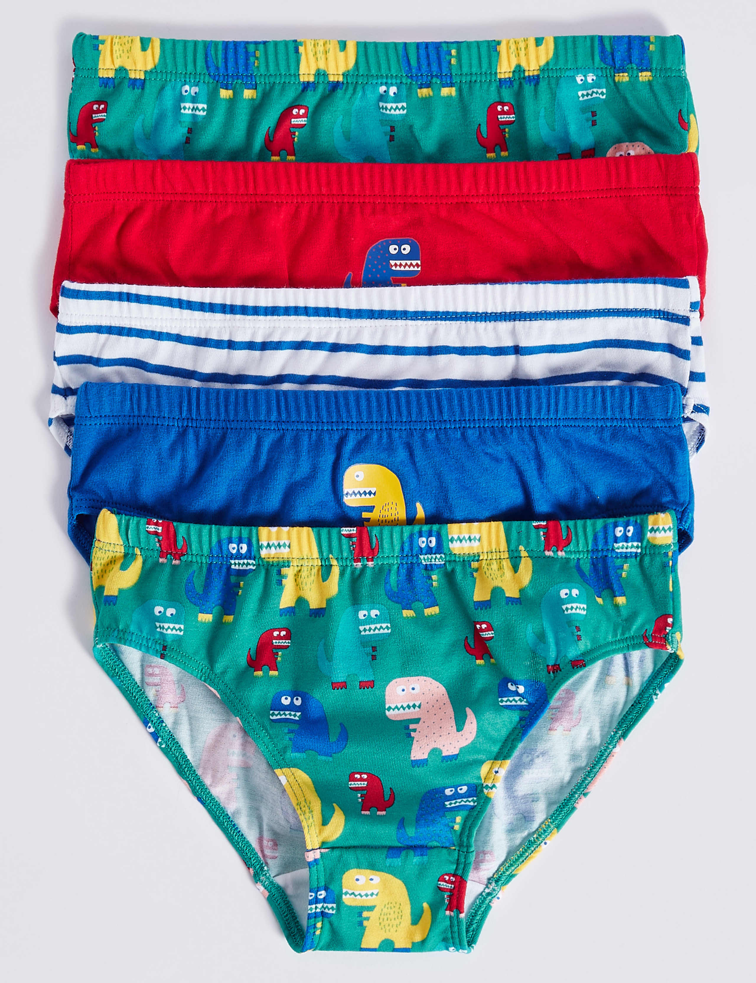 5 Pack Pure Cotton Briefs (18 Months - 8 Years) 1 of 2