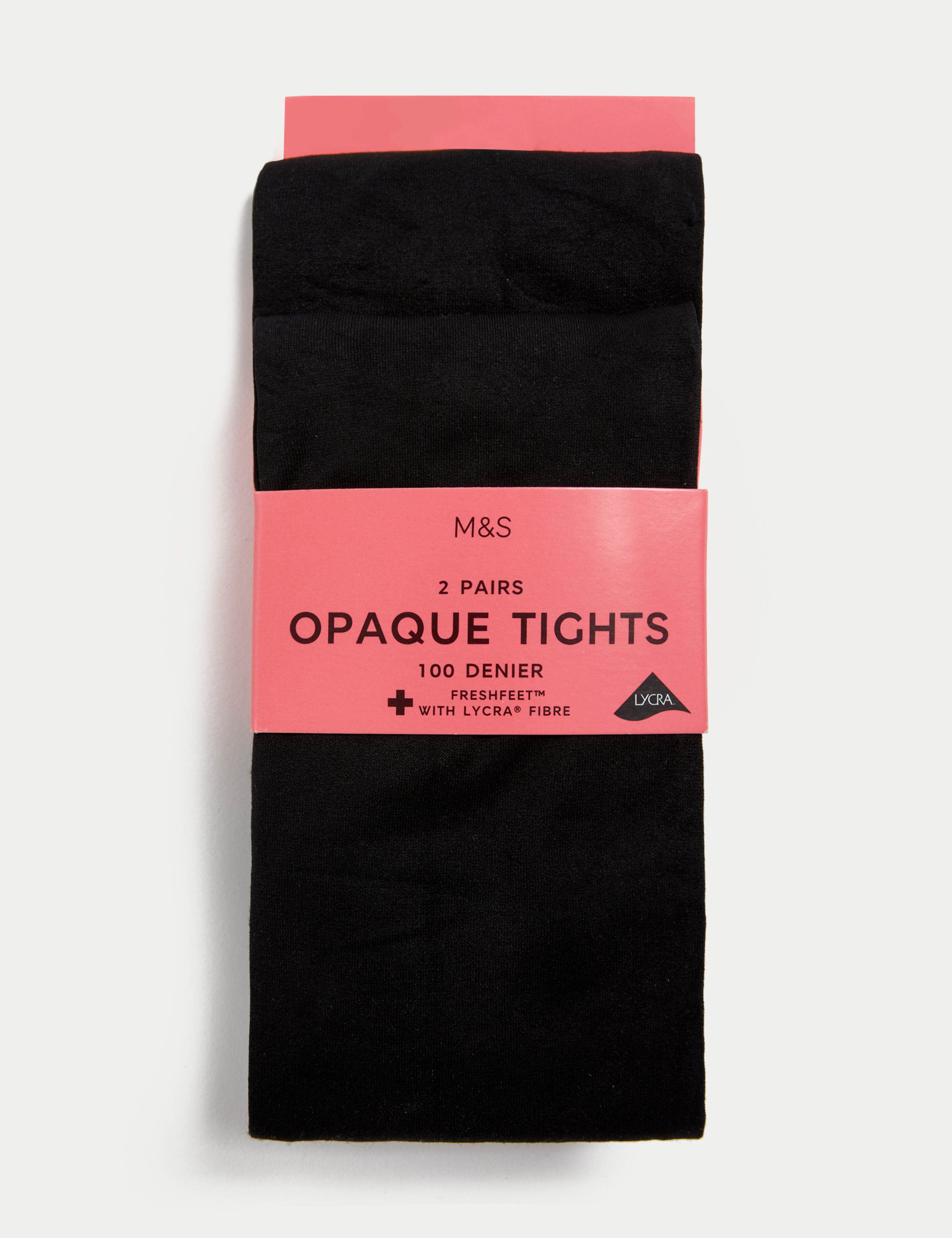 2pk 100 Denier School Tights (6-14 Yrs) 2 of 4