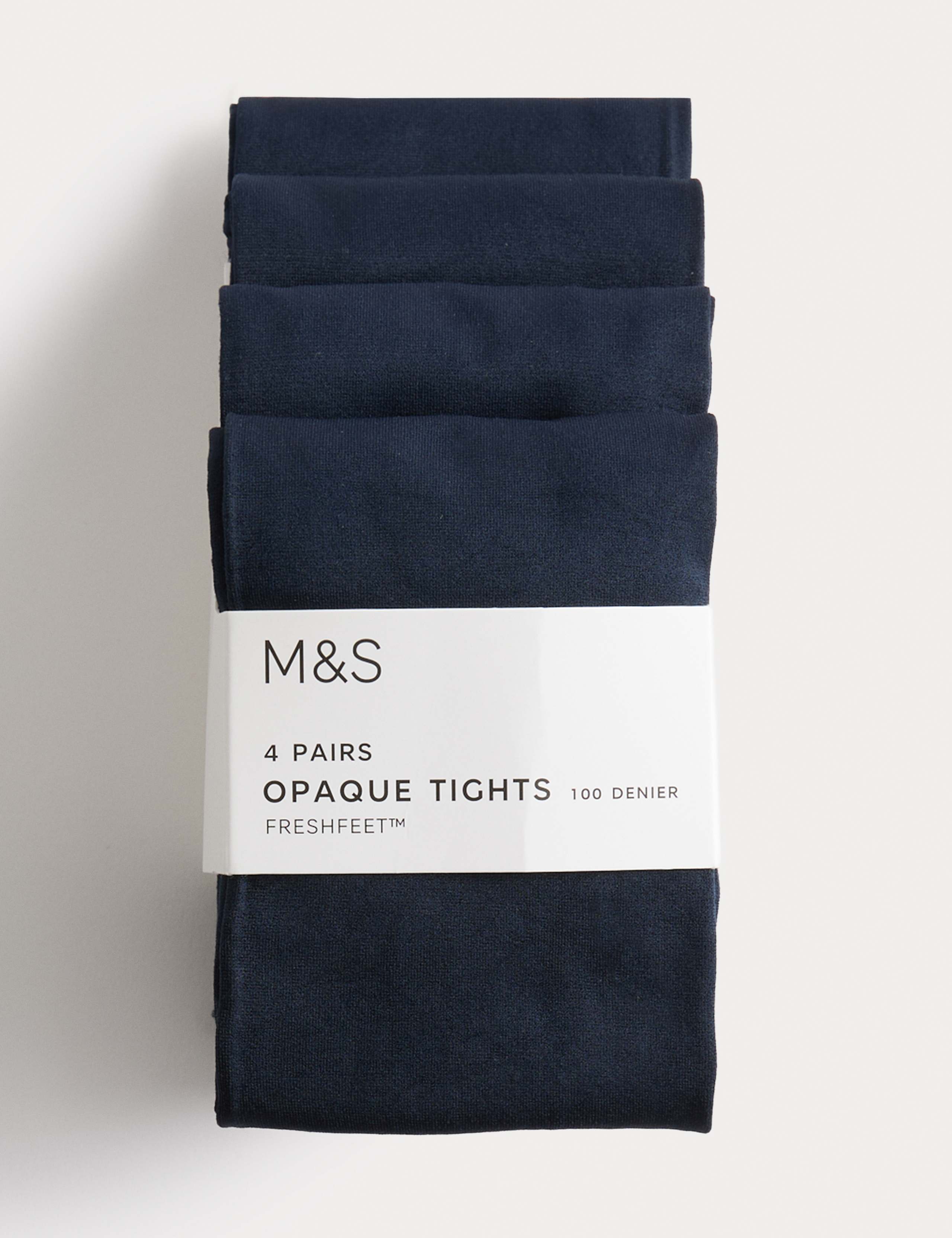 4 Pack 100 Denier School Tights (6-14 Yrs) 1 of 1