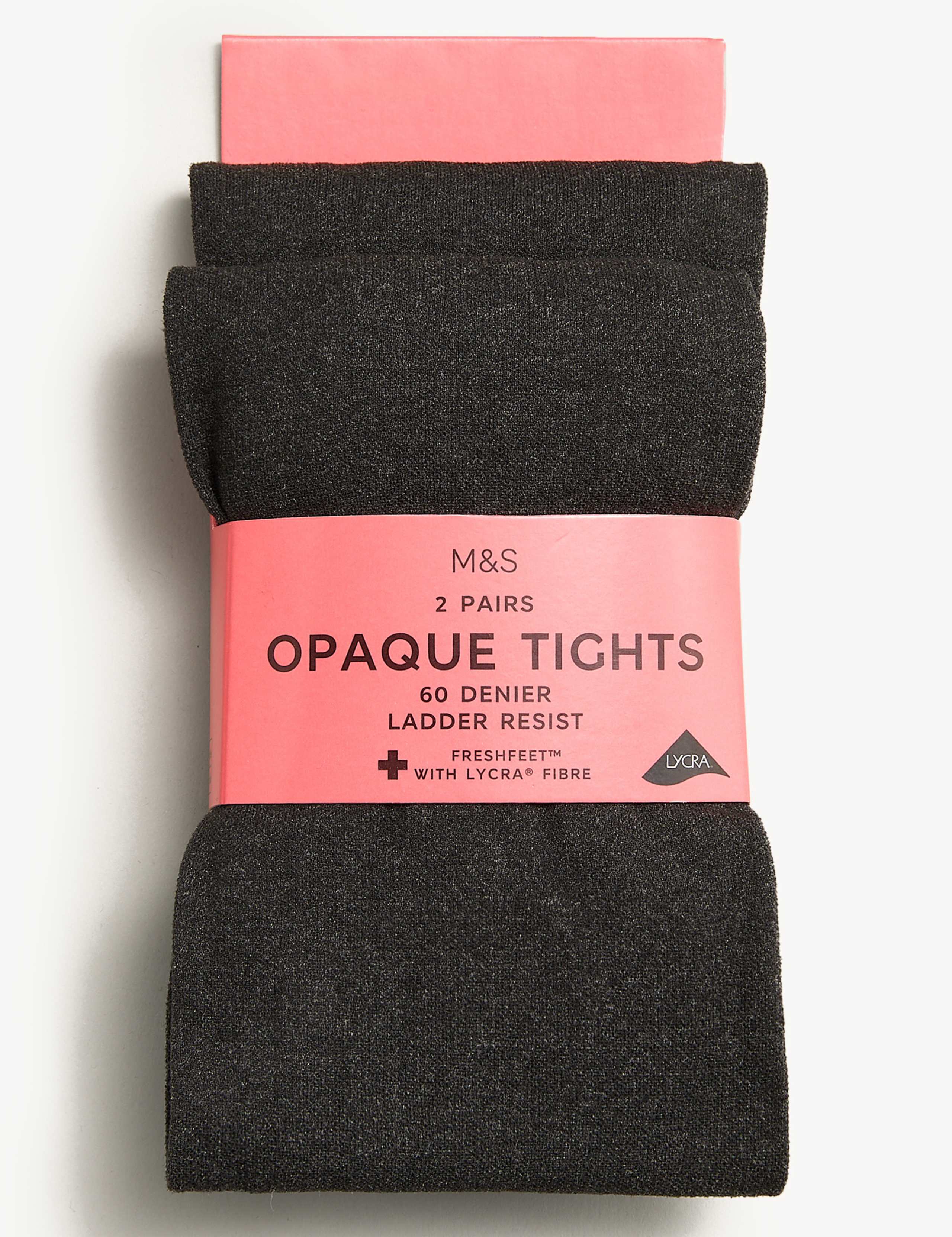 2pk of 60 Denier Tights (3-16 Yrs) 1 of 2