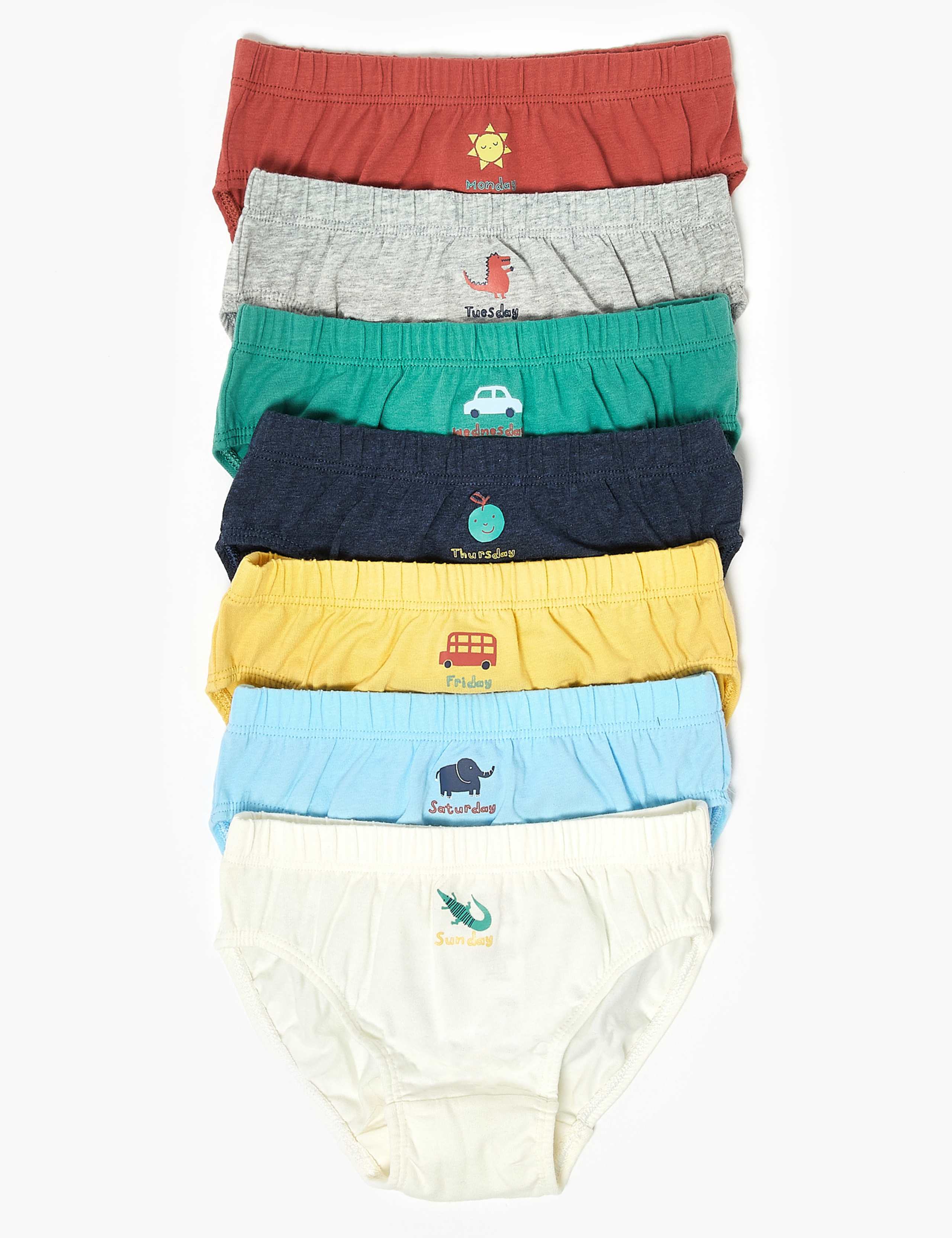 7 Pack Days of the Week Briefs (2-7 Yrs) 1 of 2