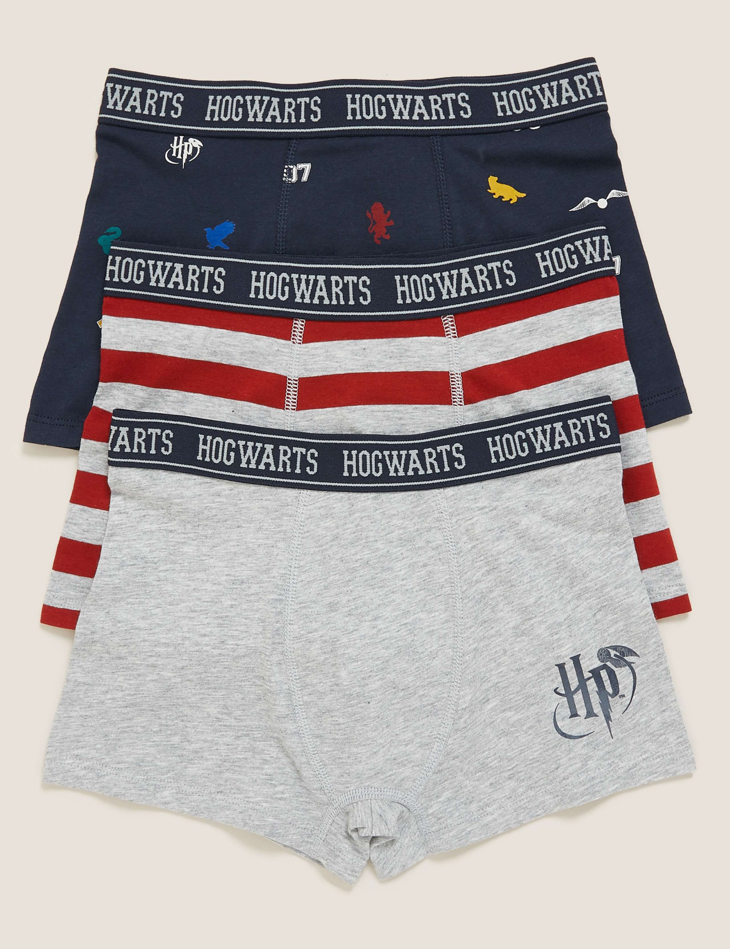 Harry Potter™ 3pk Cotton Trunks (2-16 Yrs) 1 of 2
