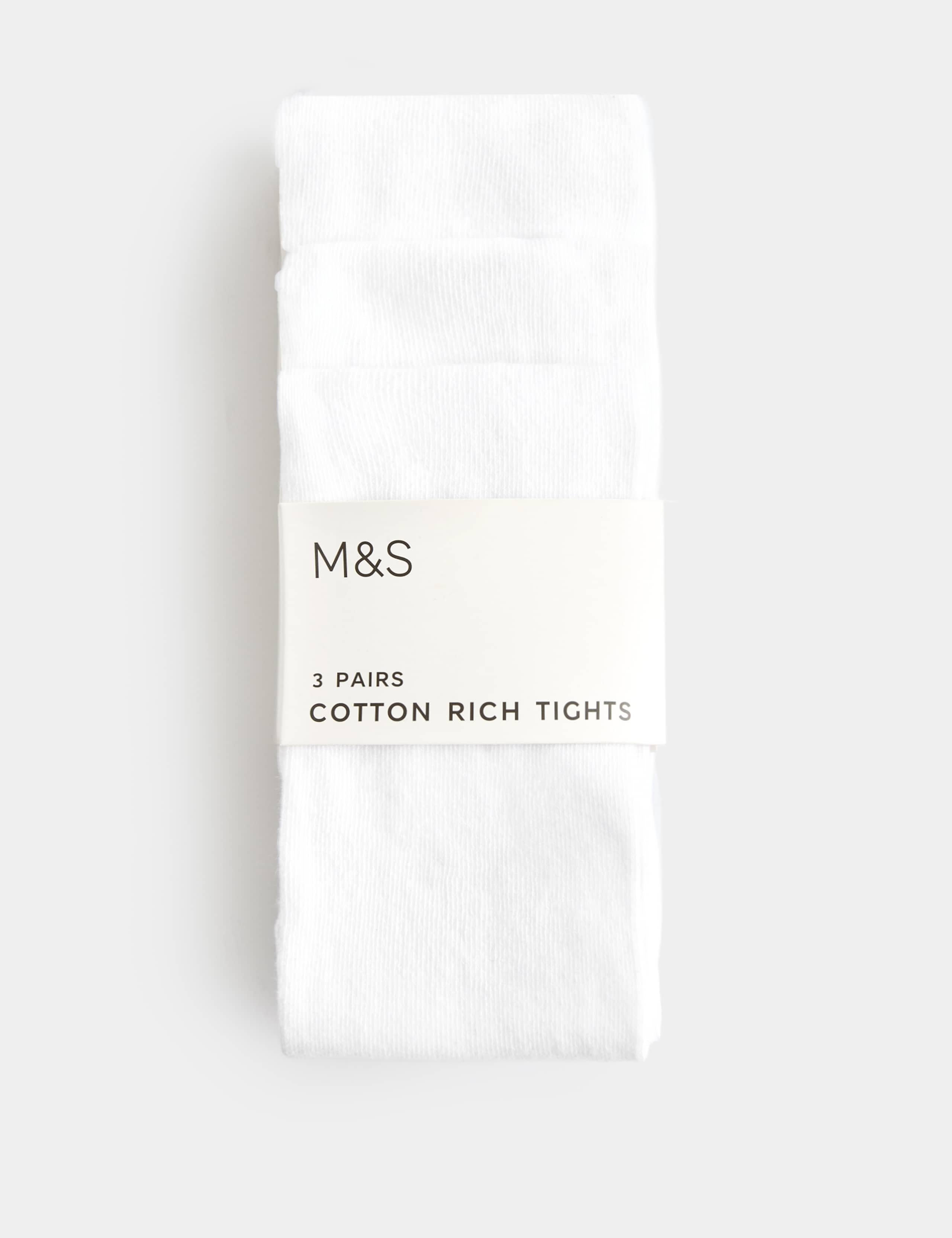 3 Pack Cotton Rich School Tights (2-16 Yrs) 2 of 3