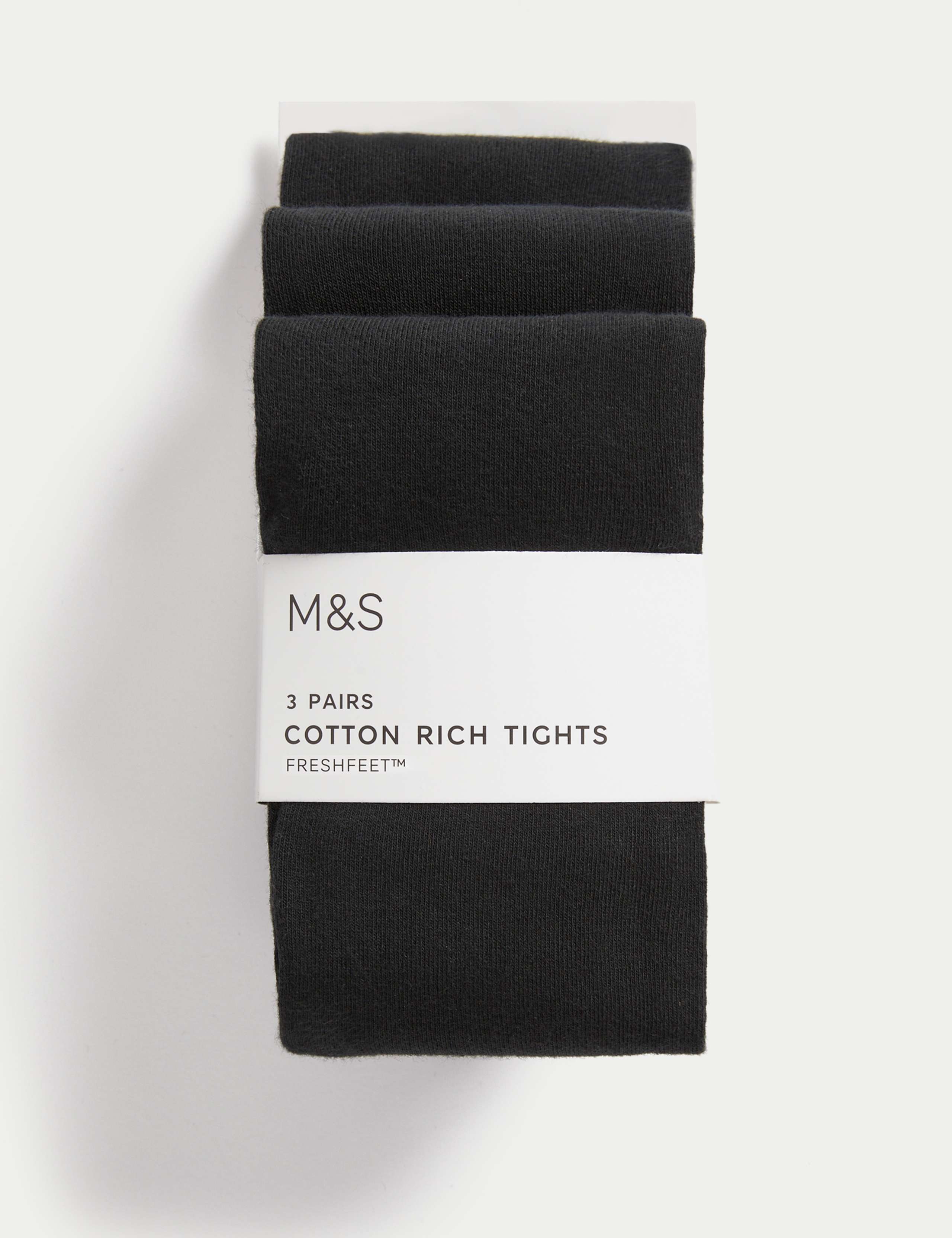 3pk Cotton School Tights (2-16 Yrs) 1 of 2