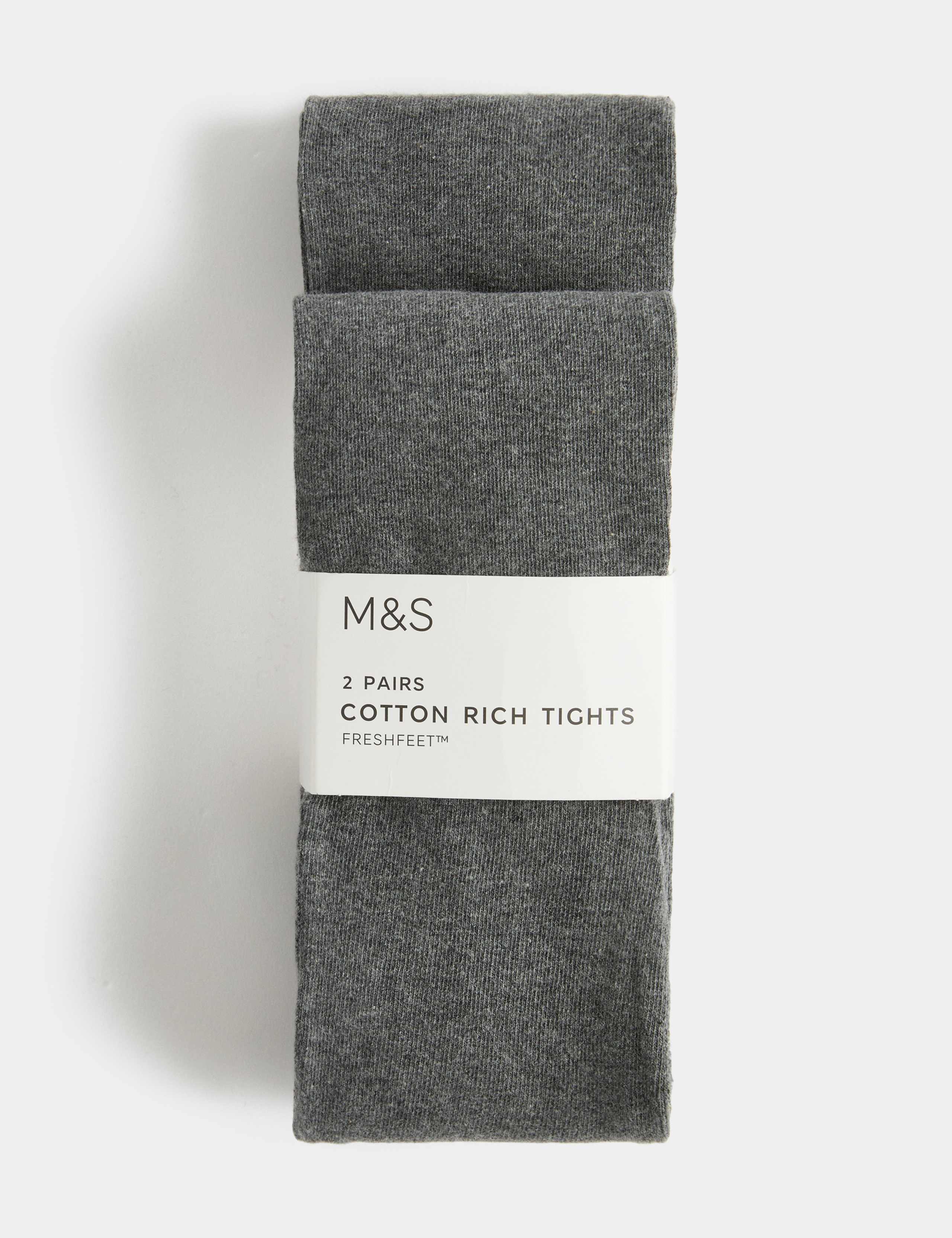 2 Pack Cotton Rich School Tights (2-16 Yrs) 1 of 2