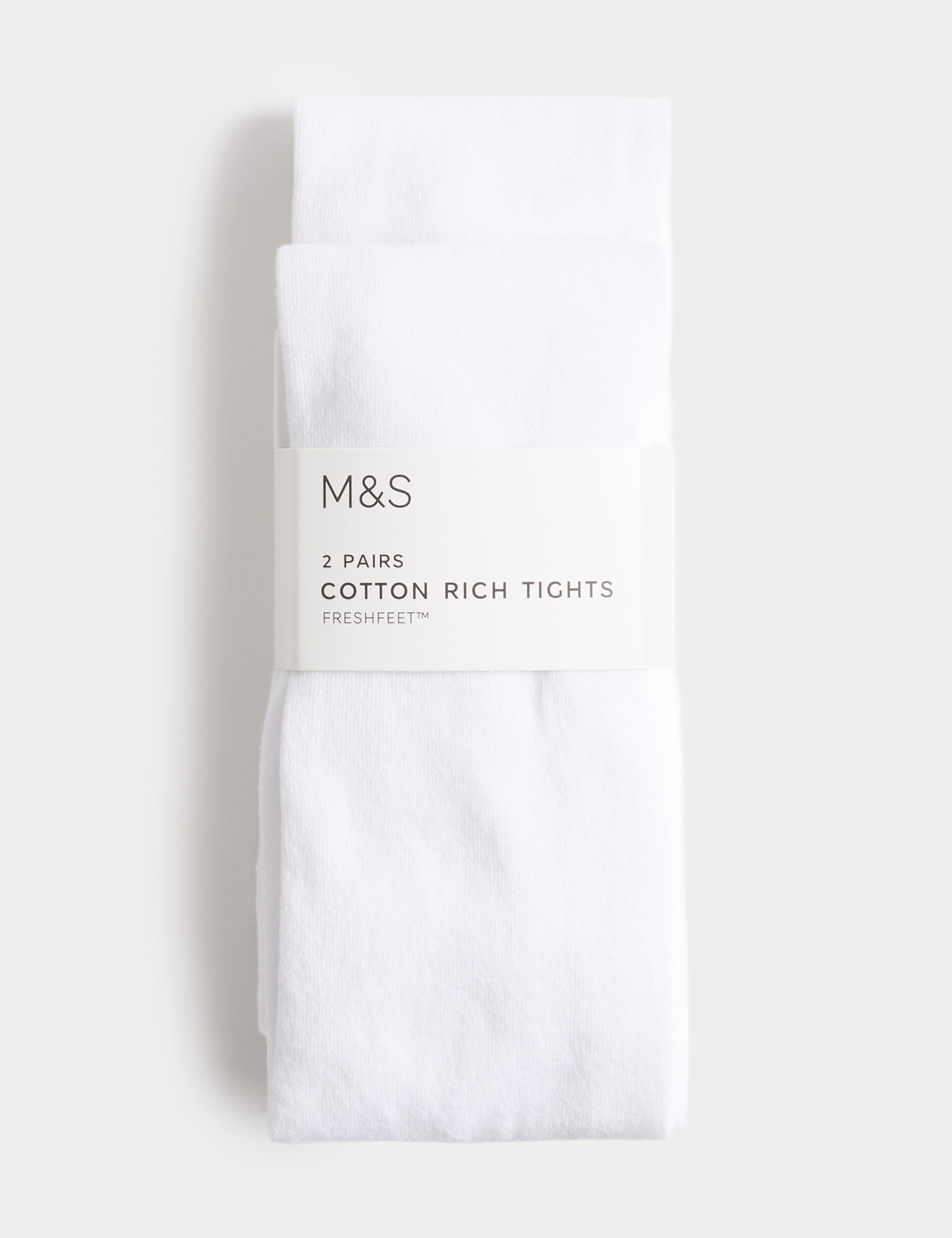 2 Pack Cotton Rich School Tights (2-16 Yrs) 1 of 2