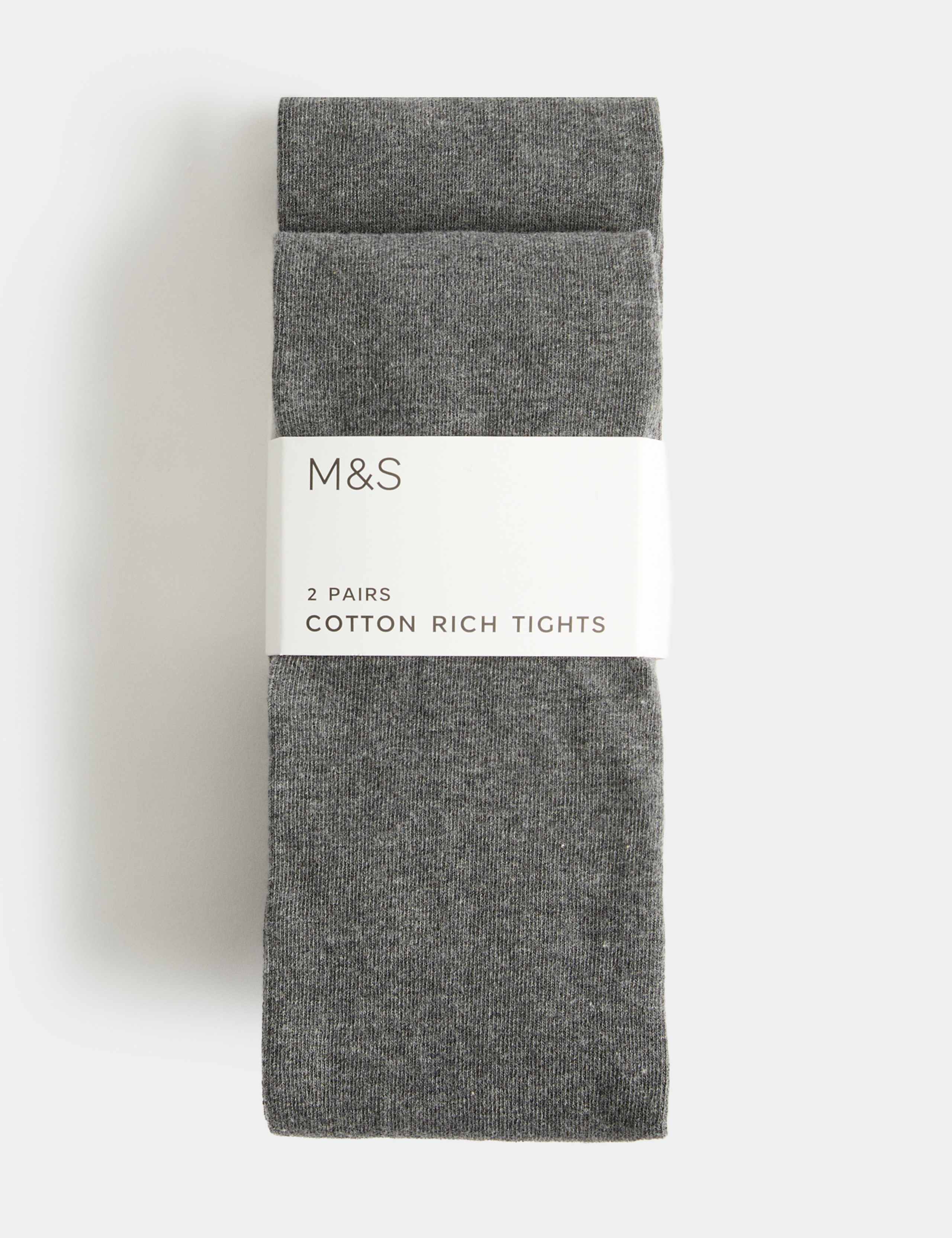 2 Pack Cotton Rich School Tights (2-16 Yrs) 2 of 3