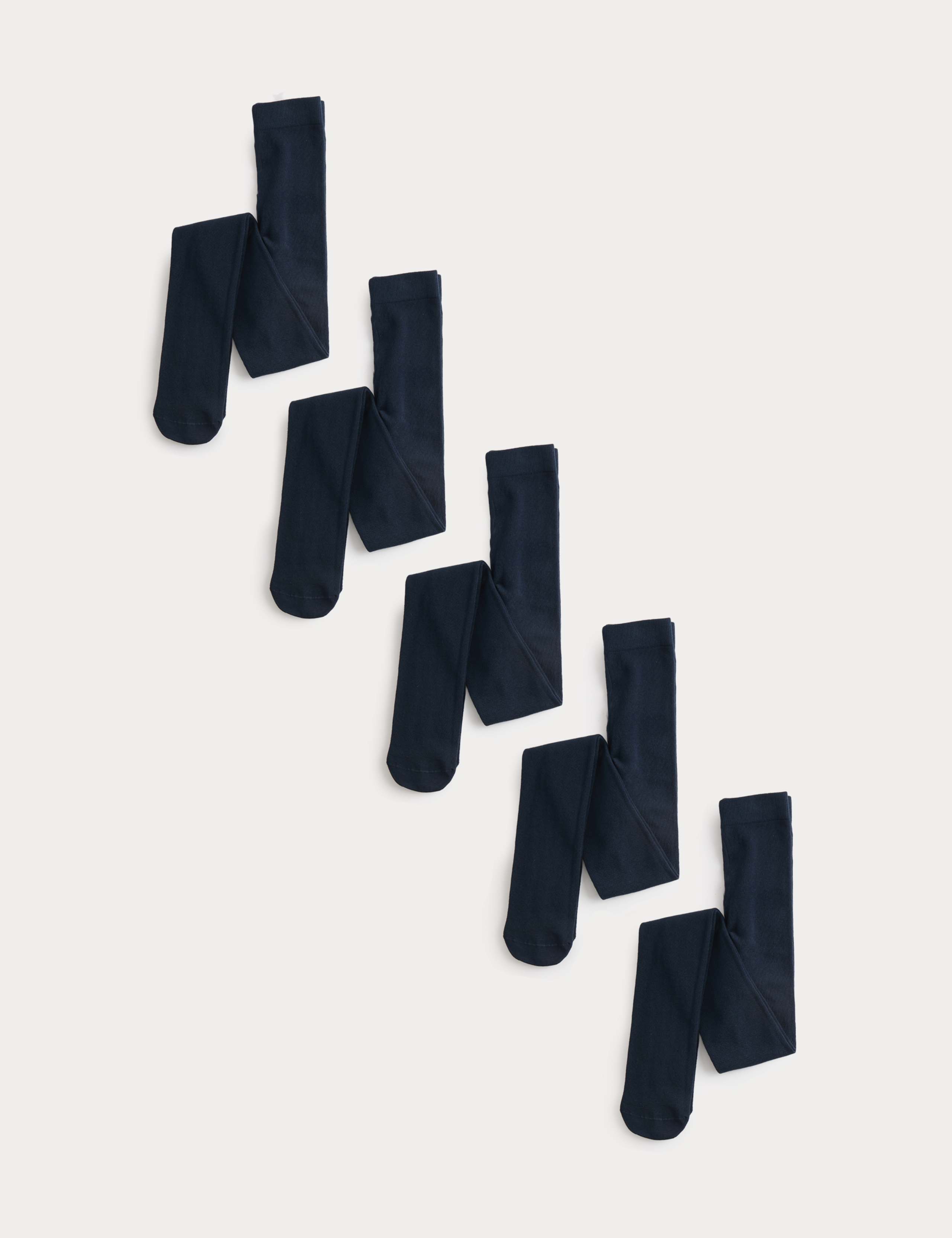 5 Pack Cotton Rich School Tights (2-16 Yrs) 1 of 2