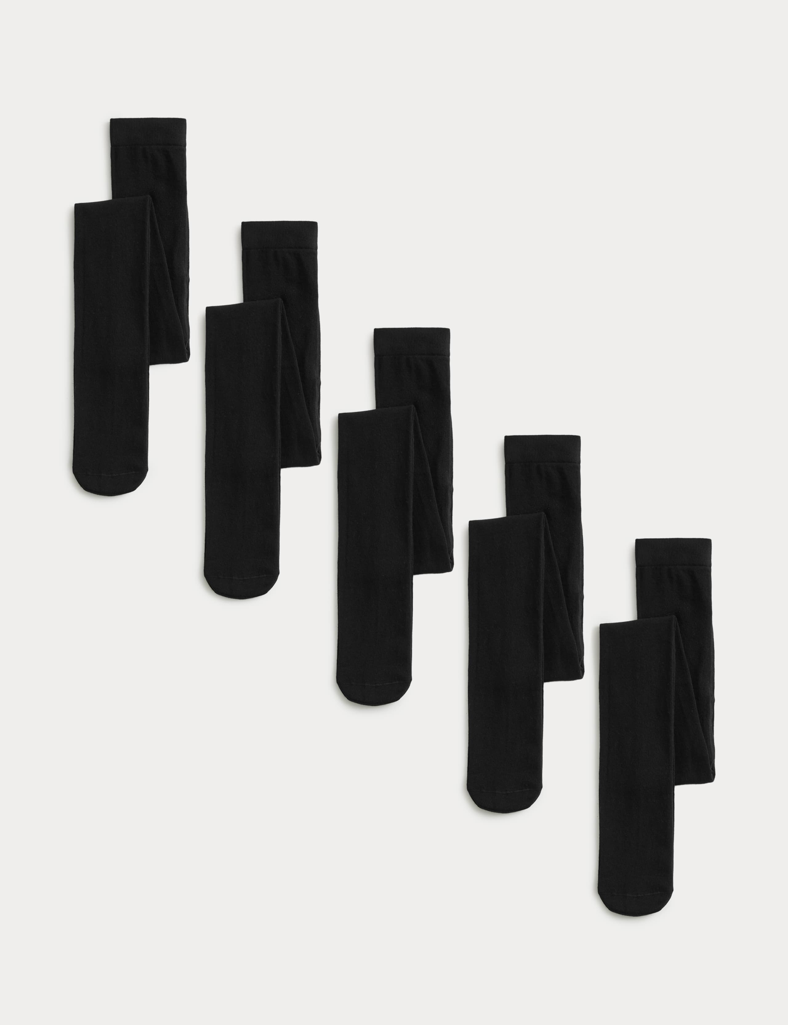 5 Pack Cotton Rich School Tights (2-16 Yrs) 2 of 2