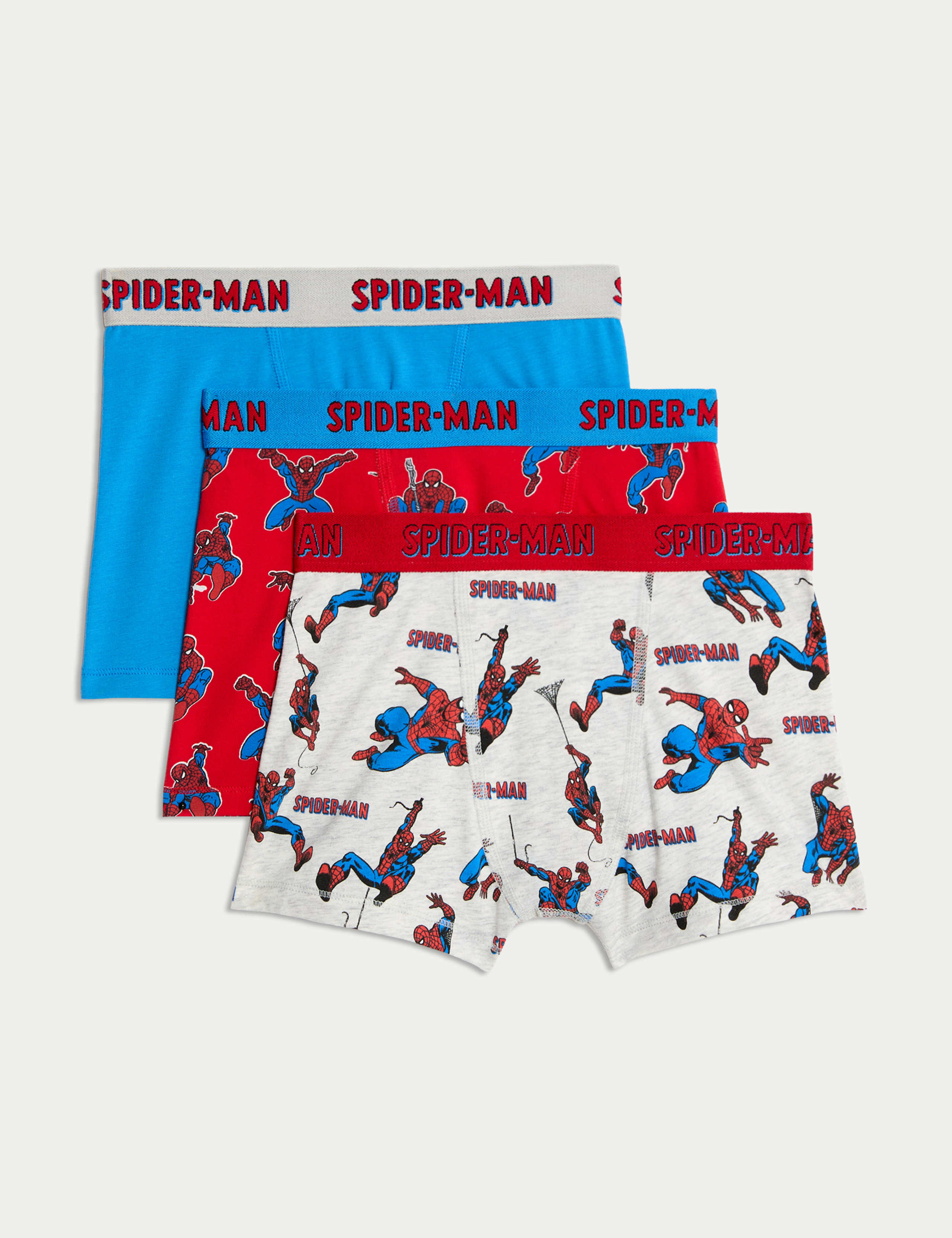 3pk Cotton Rich Spider-Man™ Trunks(3-10 Yrs) 1 of 2