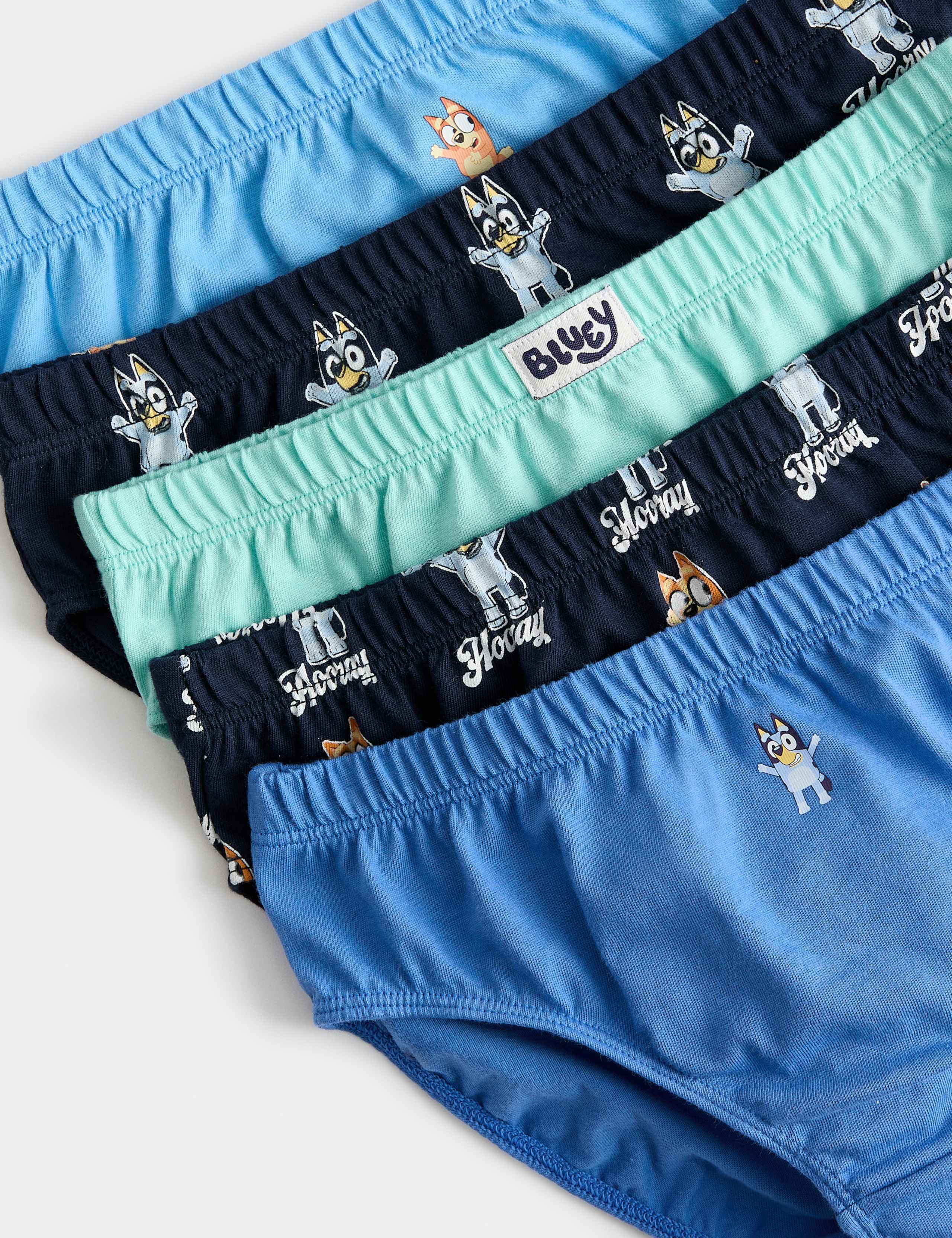 5pk Pure Cotton Bluey™ Briefs (2-8 Yrs) 2 of 2