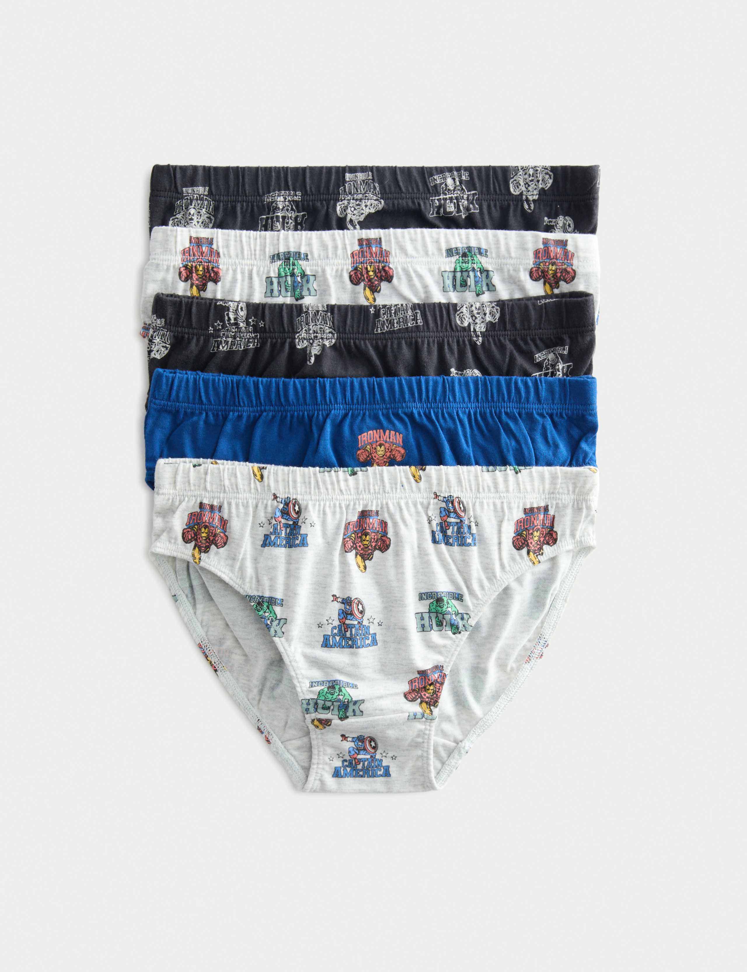5 Pack Pure Cotton Marvel™ Avengers™ Briefs (2-8 Yrs) 1 of 4