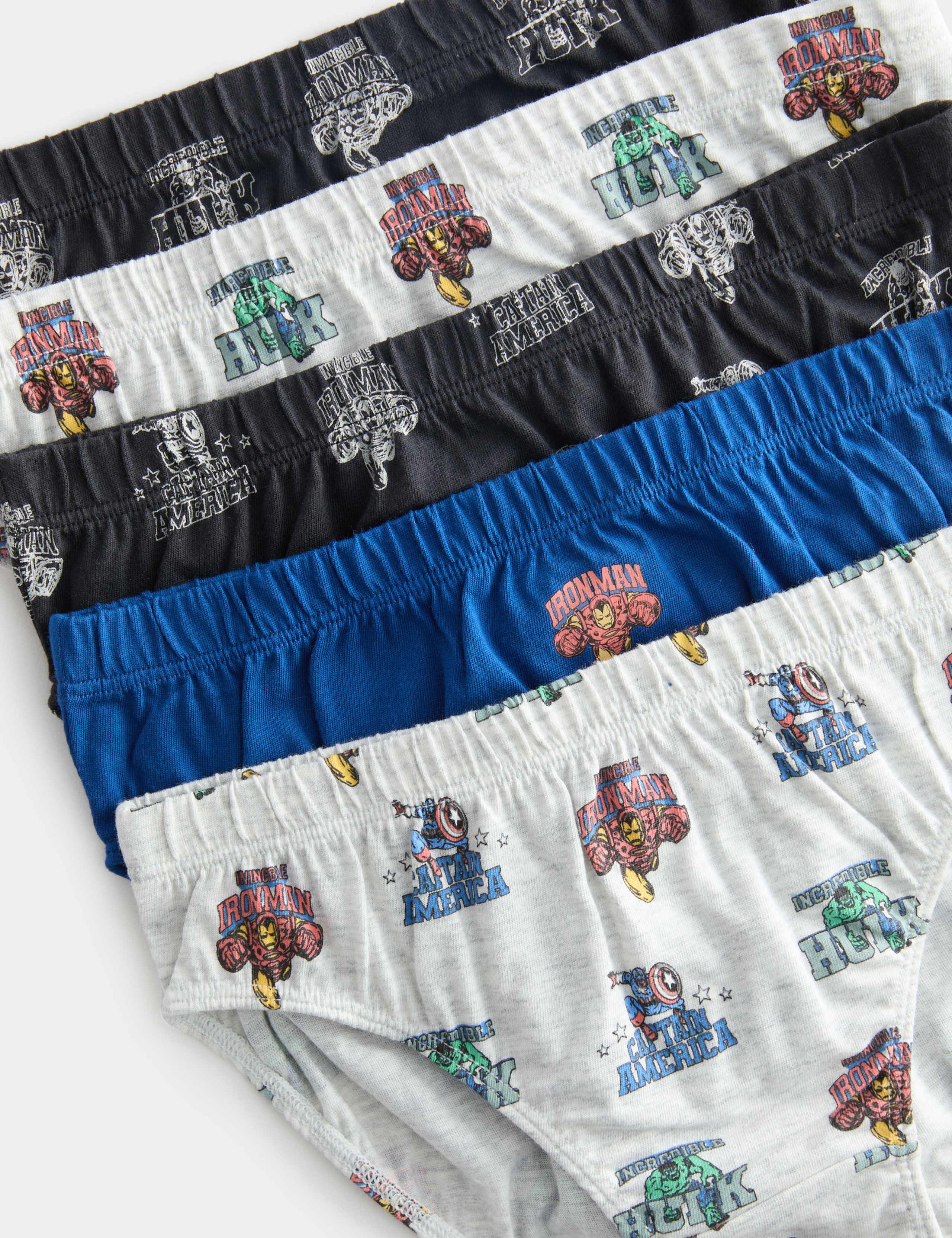 5 Pack Pure Cotton Marvel™ Avengers™ Briefs (2-8 Yrs) 3 of 4