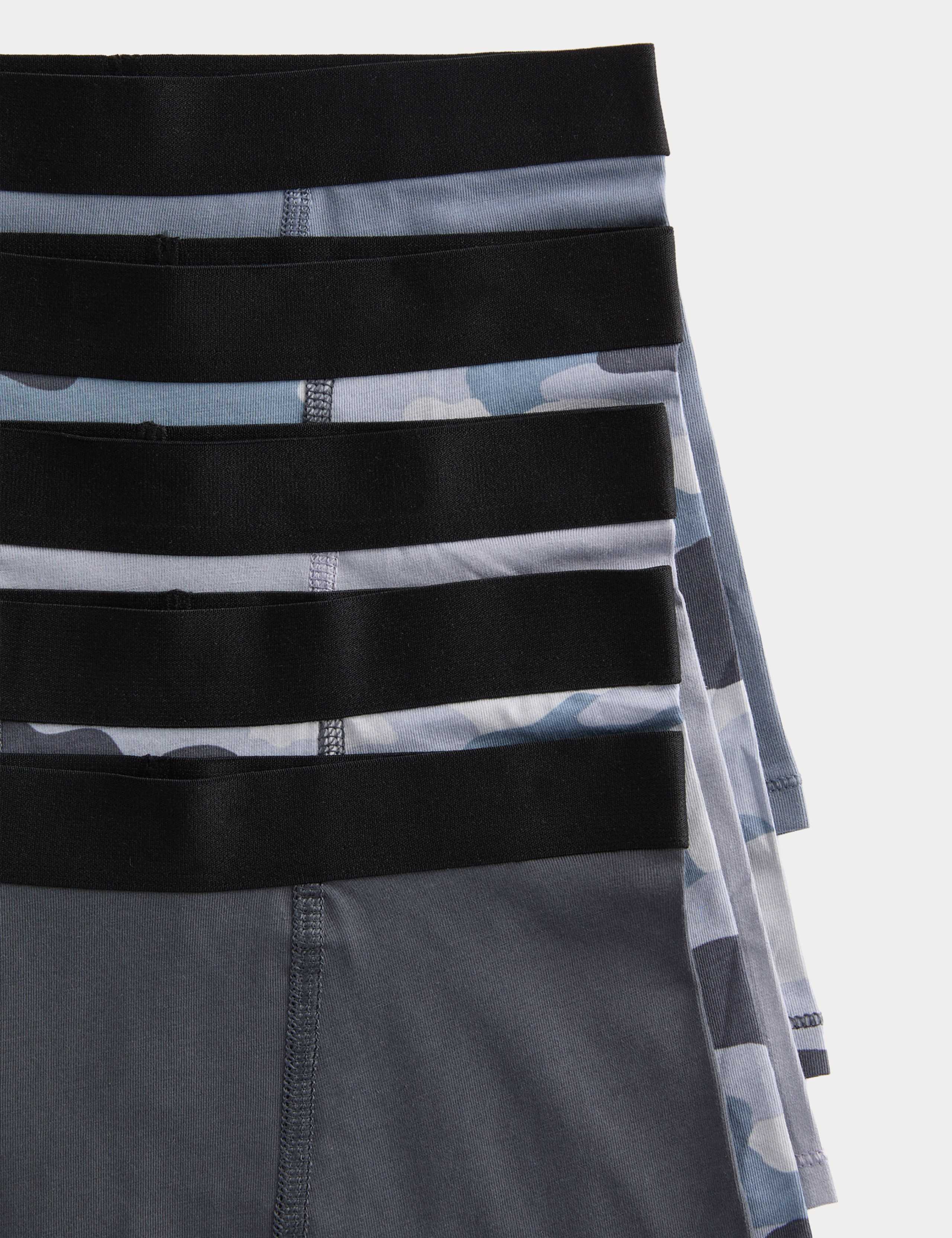 5 Pack Cotton Rich Camo Trunks (5-16 Yrs) 2 of 2