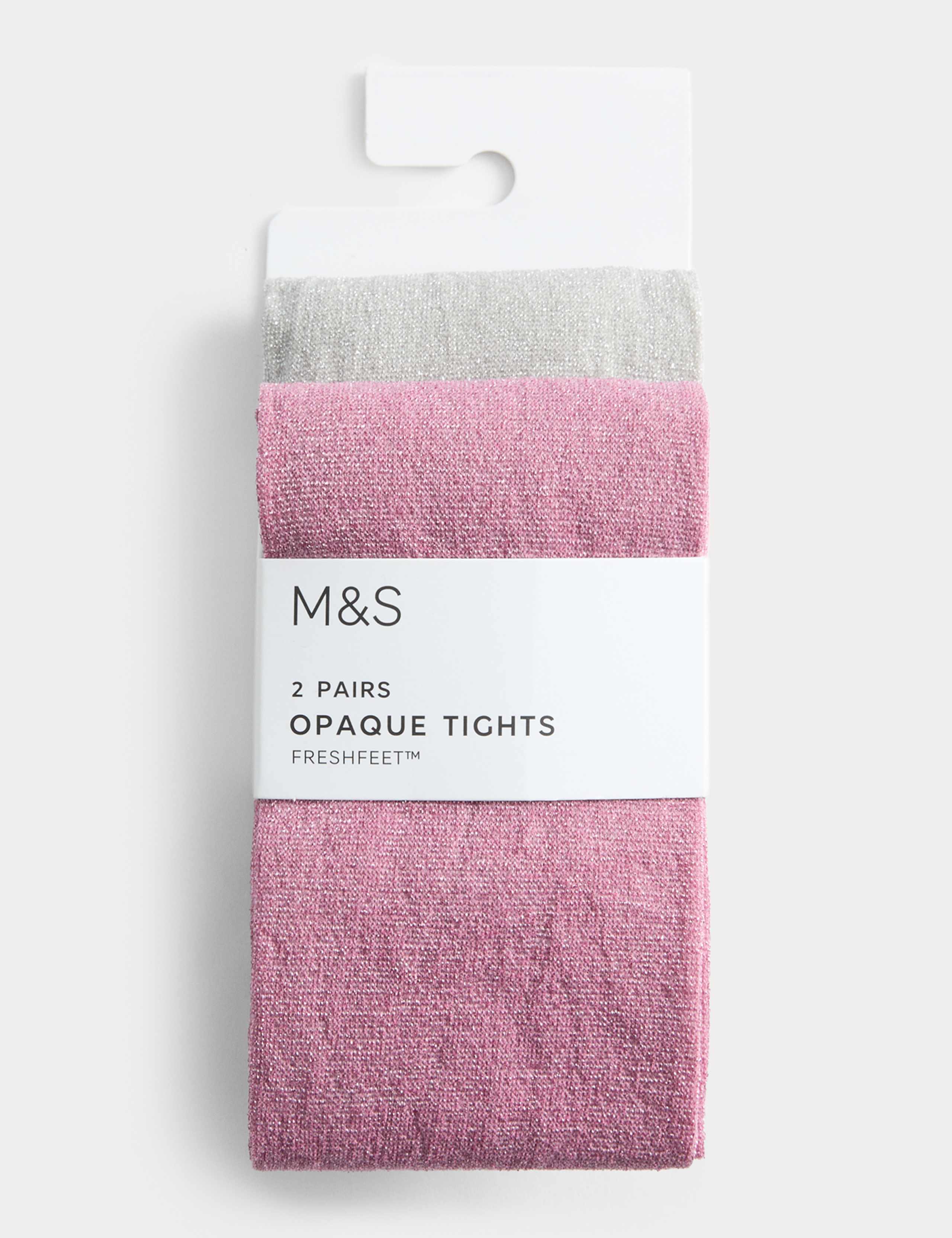 2pk Sparkle Opaque Tights 1 of 1