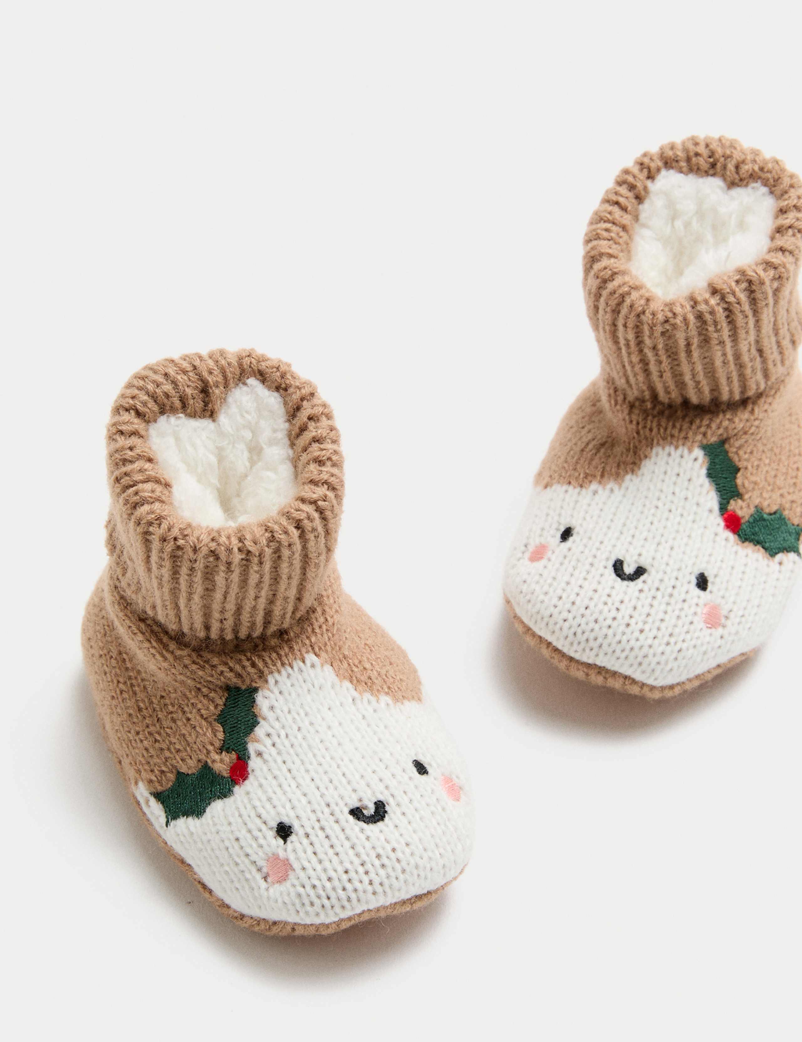 Festive Pudding Booties (0 Mths - 3 Yrs) 2 of 3