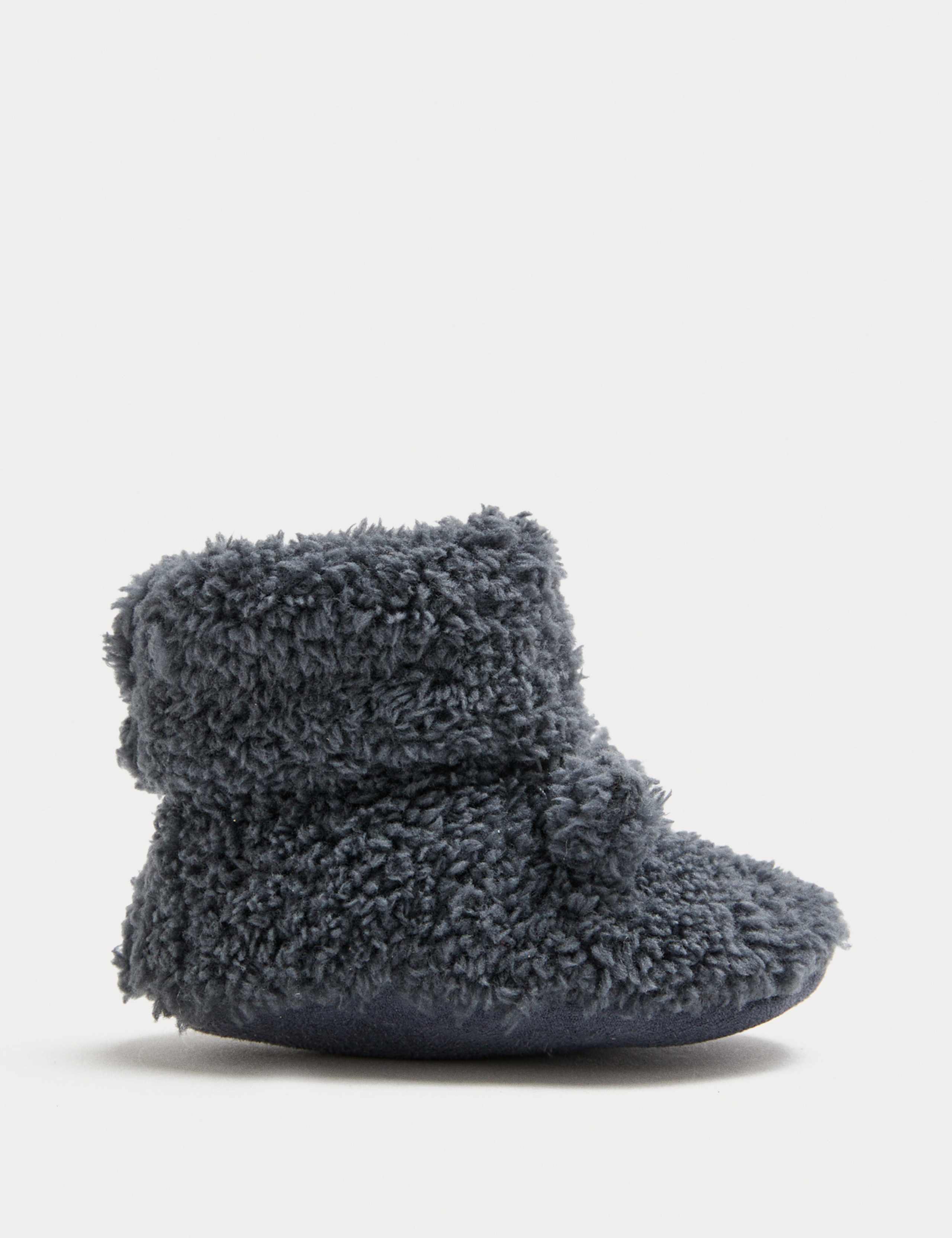 Borg Booties (0-12Mths) 1 of 2