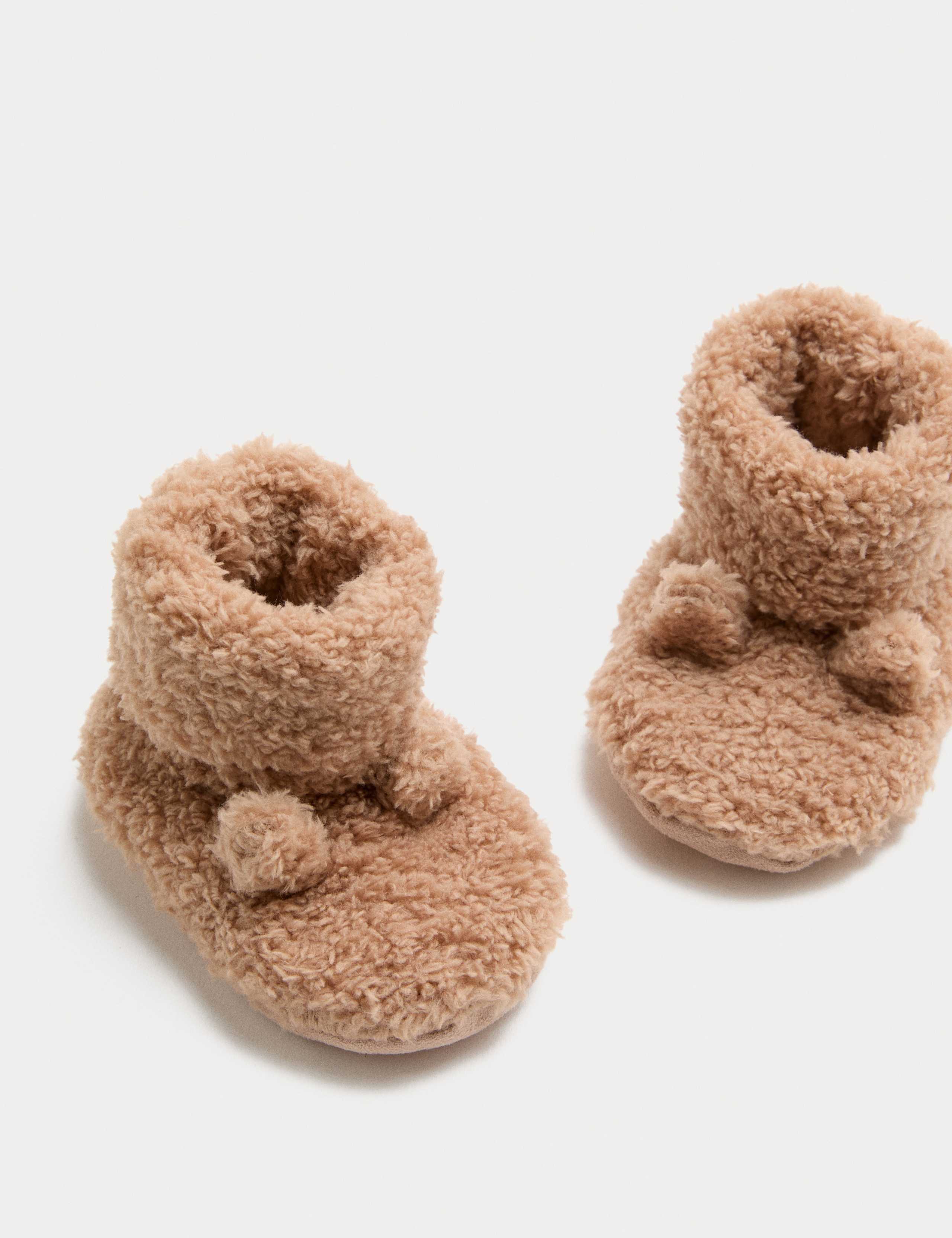 Borg Booties (0-12Mths) 2 of 2