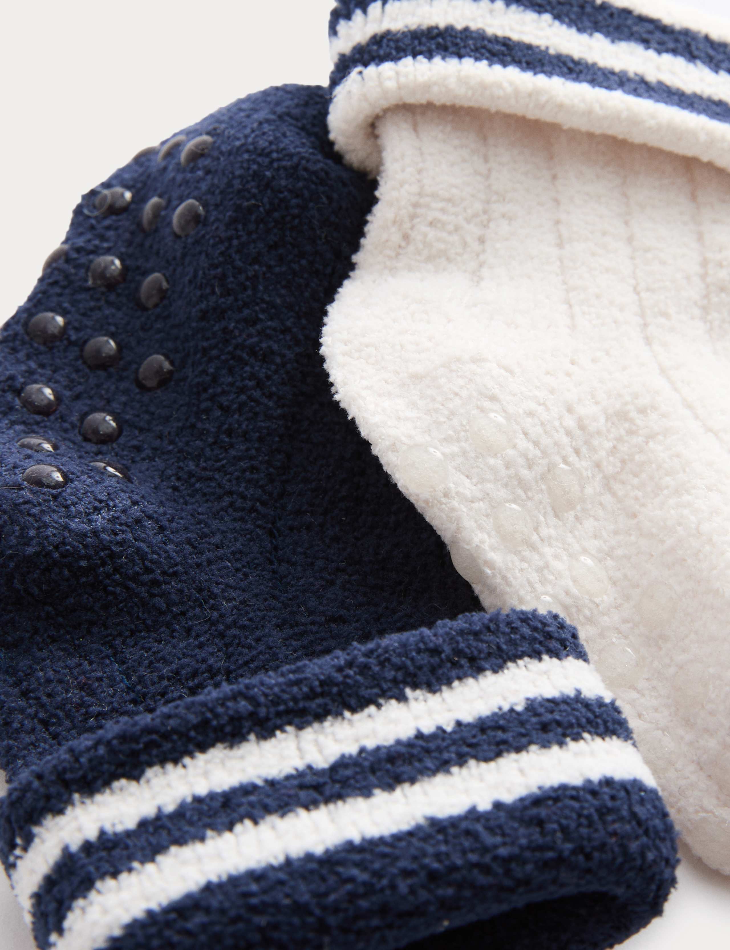 2 Pack Cosy Baby Slipper Socks (0-3 Yrs) 2 of 2