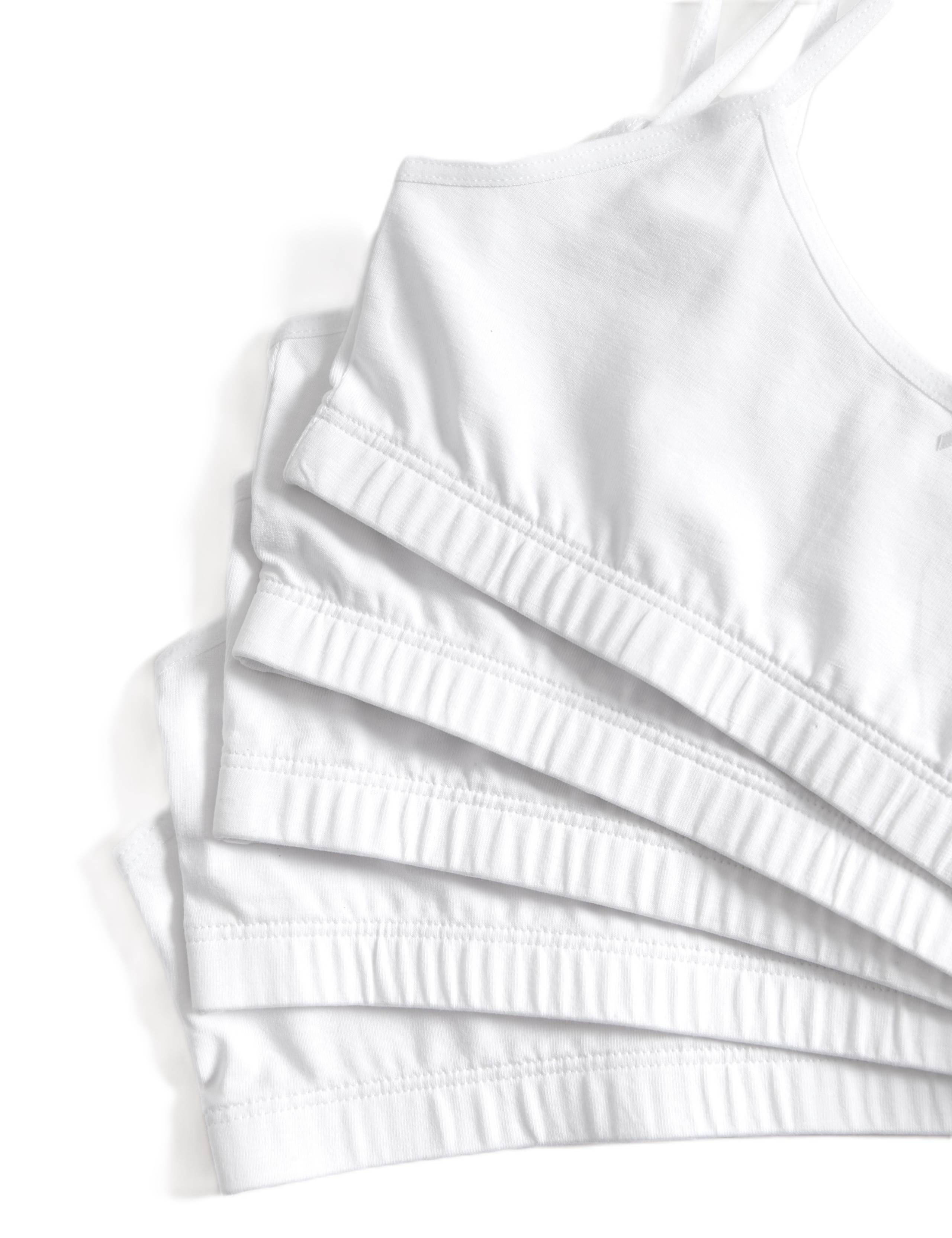 5pk Cotton with Stretch Crop Tops (6-16 Yrs) 2 of 3