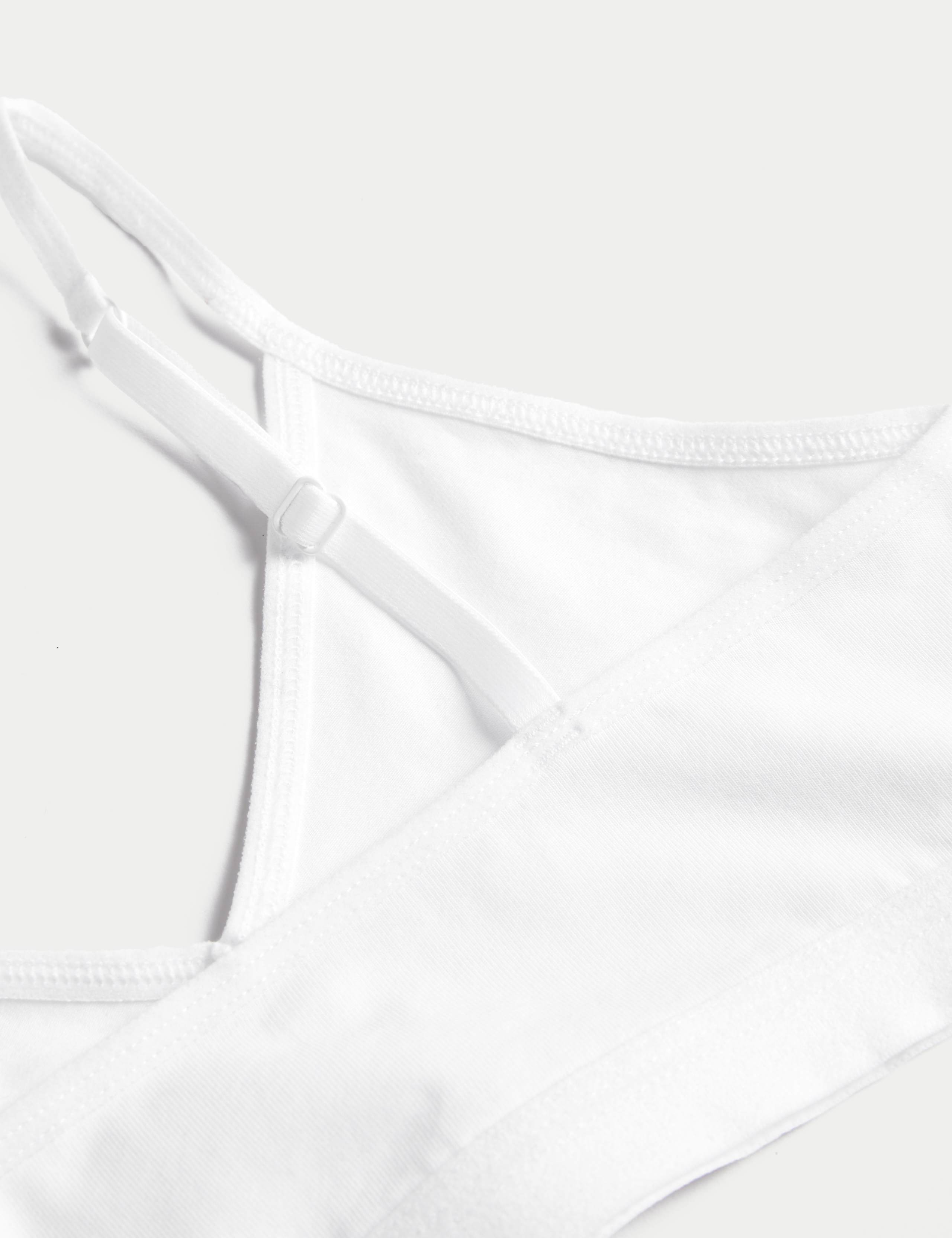 3pk Cotton with Stretch Crop Tops (6-16 Yrs) 3 of 3