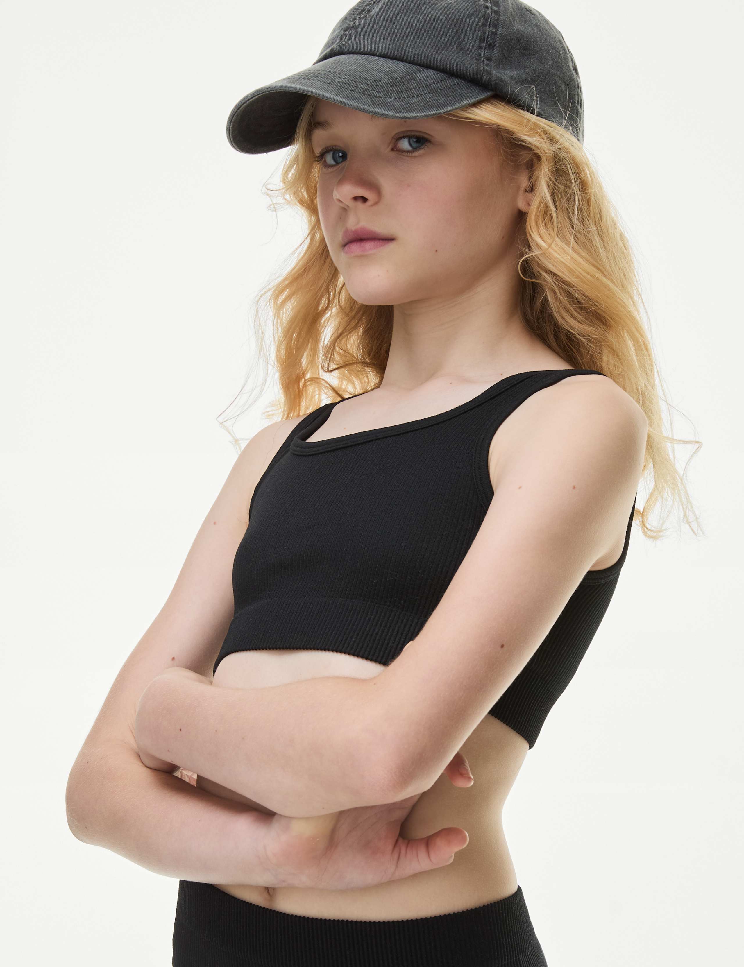 Seamless 2pc Rib Crop Set (6-16 Yrs) 3 of 5
