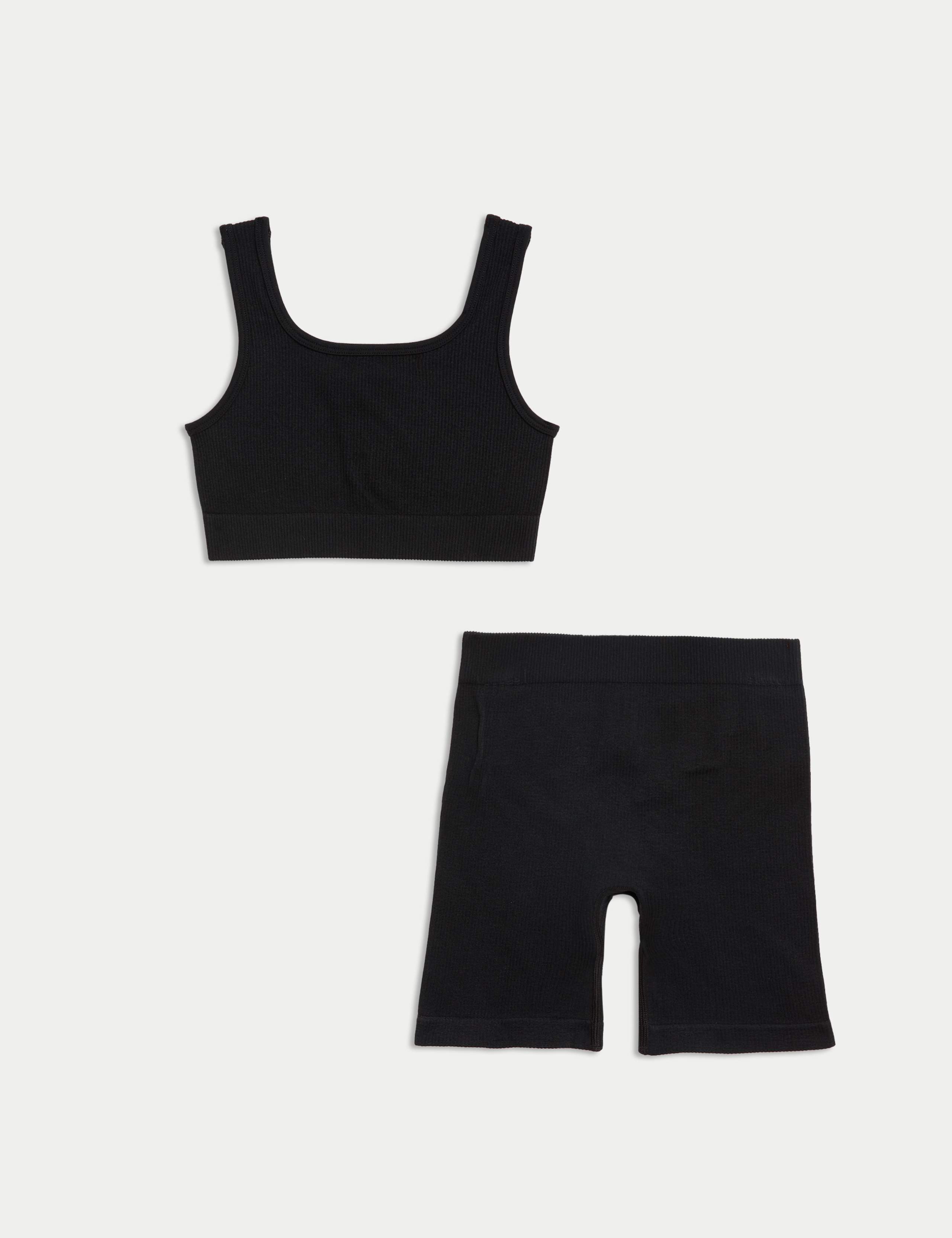 Seamless 2pc Rib Crop Set (6-16 Yrs) 2 of 5