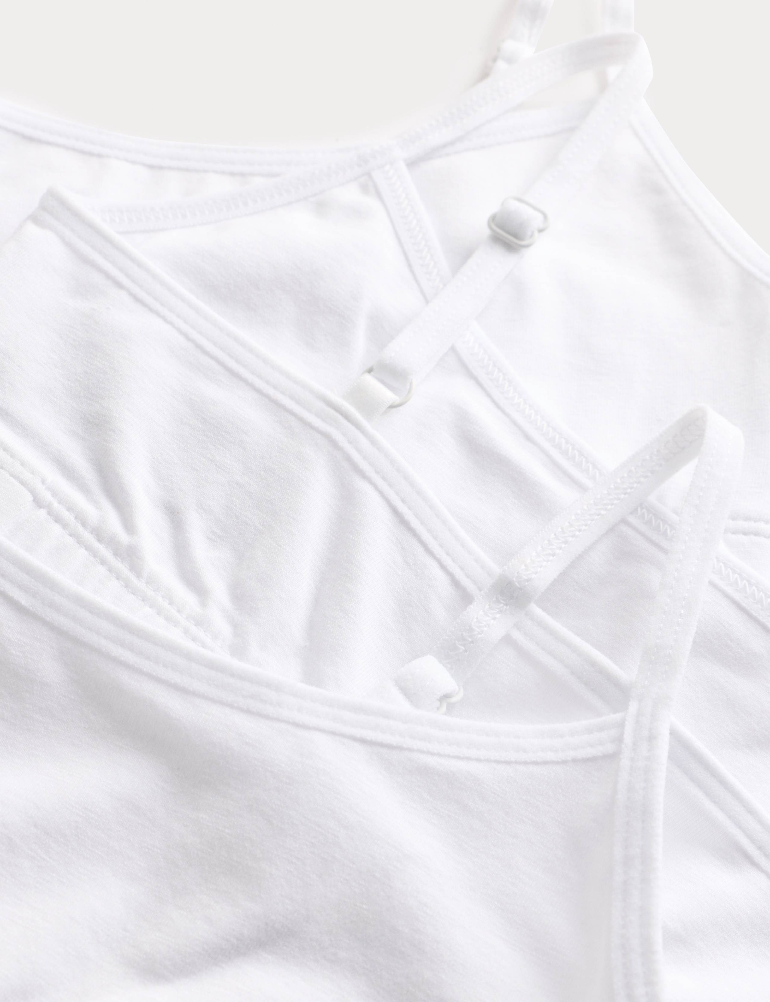 3pk Cotton with Stretch Crop Tops (6-16 Yrs) 2 of 2