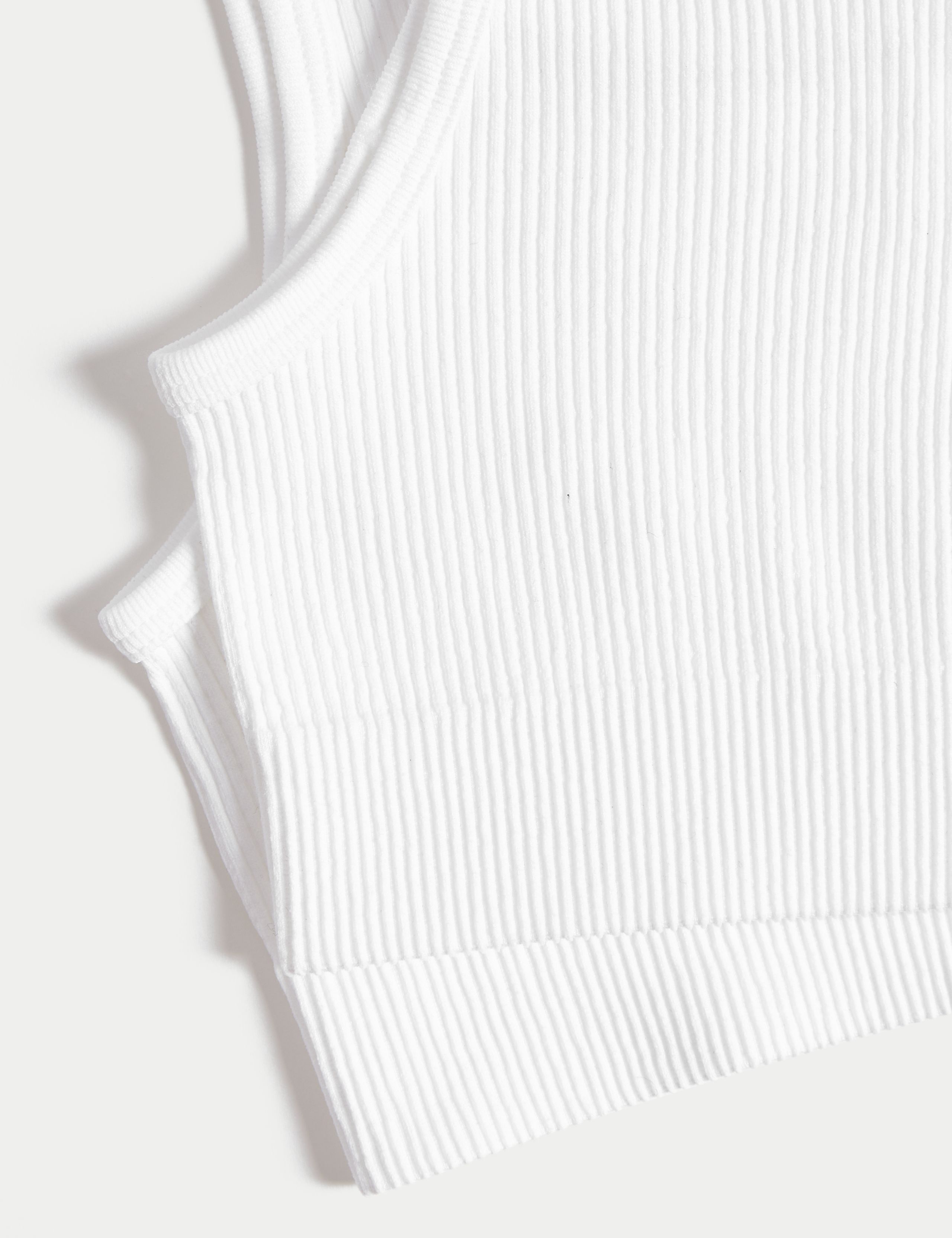 2 Pack Seamfree Round Neck Rib Crop Tops (6-16 Yrs) 2 of 3