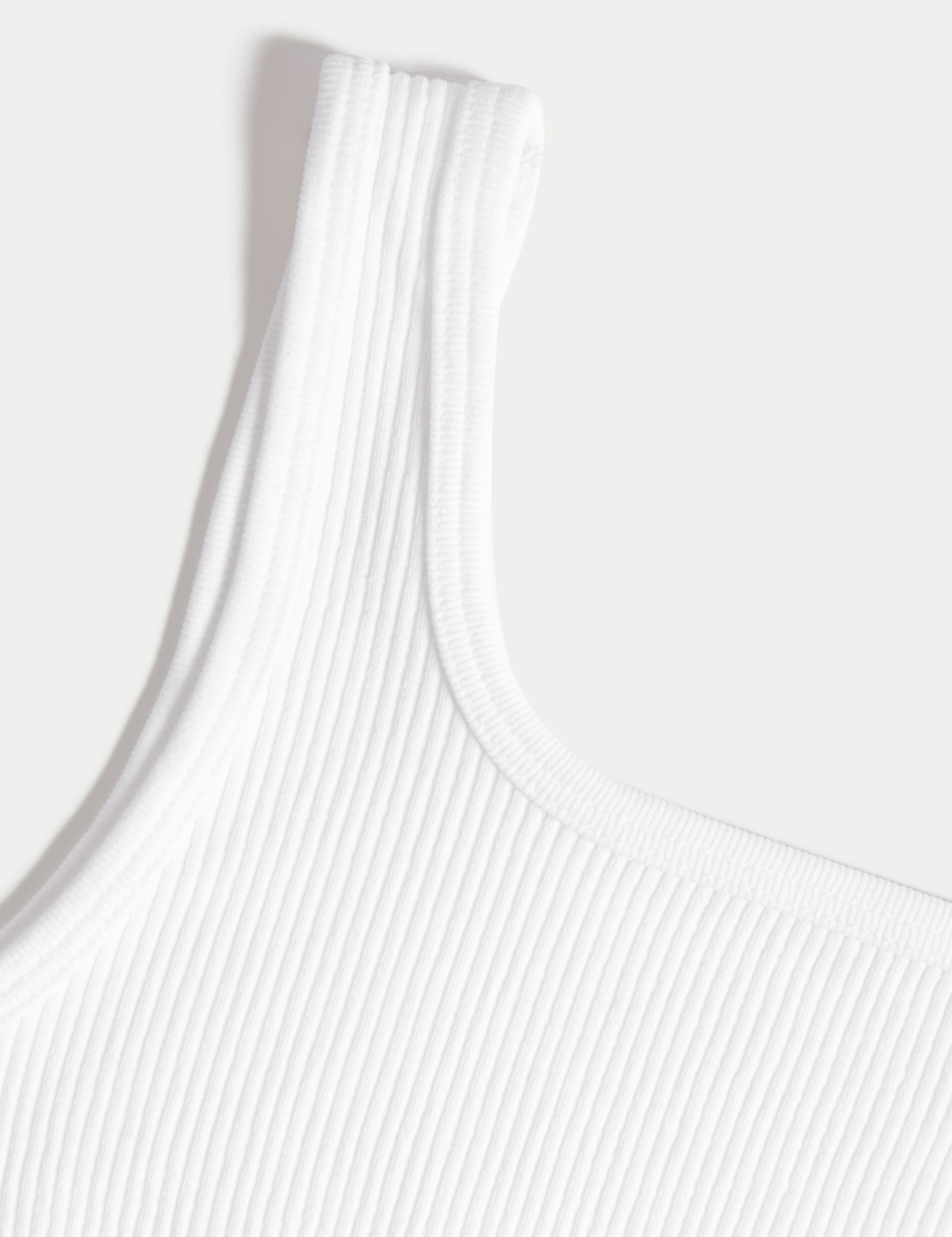 2 Pack Seamfree Round Neck Rib Crop Tops (6-16 Yrs) 3 of 3