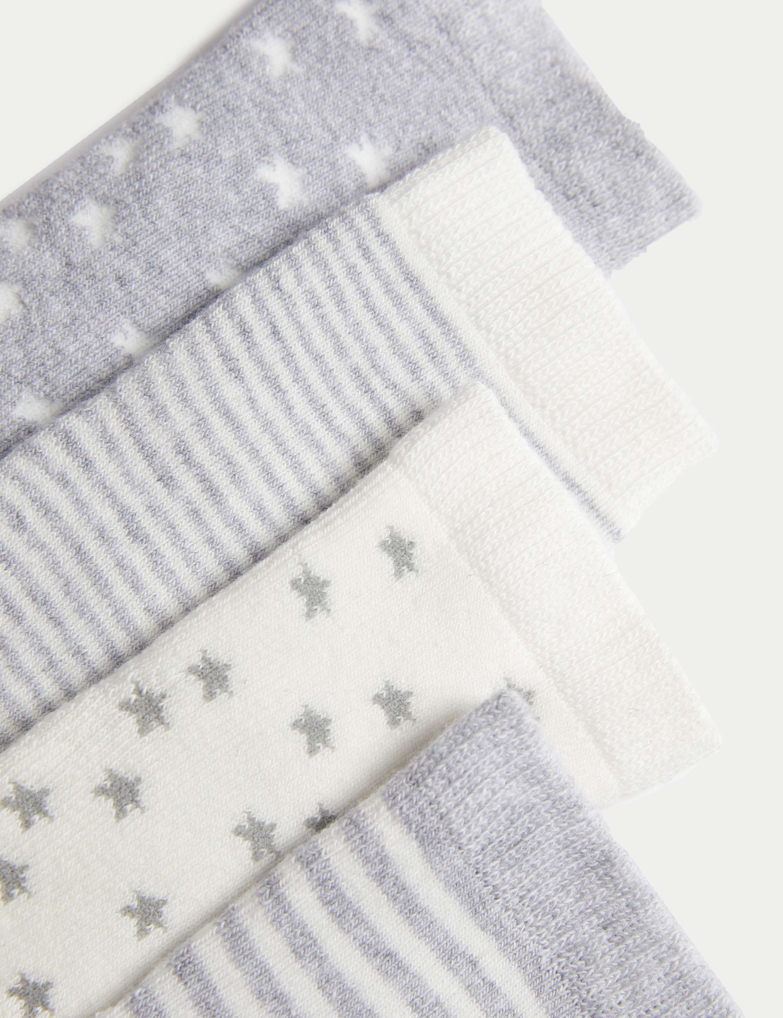 4pk Cotton Rich Terry Baby Socks 2 of 2