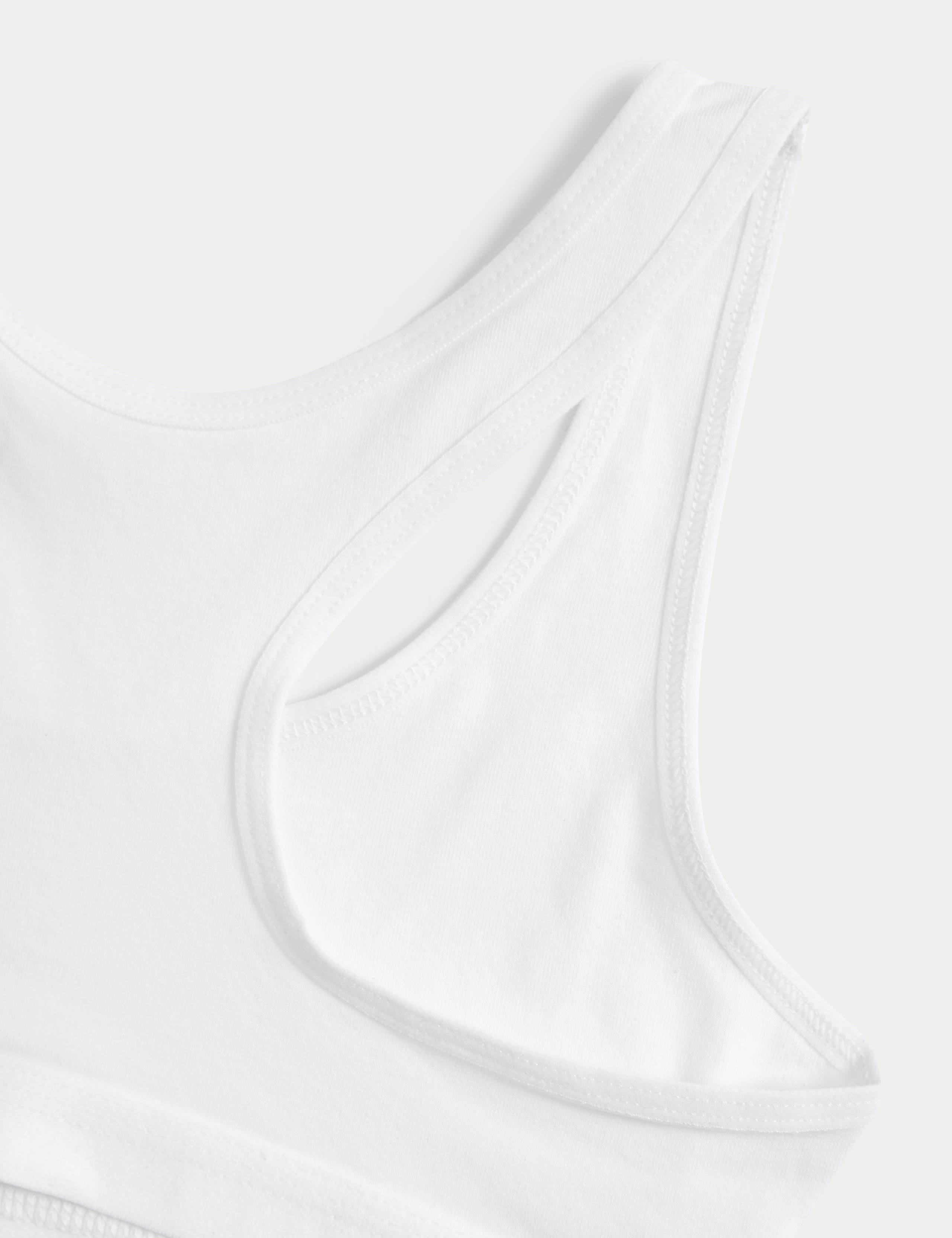 3 Pack Cotton with Stretch Crop Tops (6-16 Yrs) 3 of 3