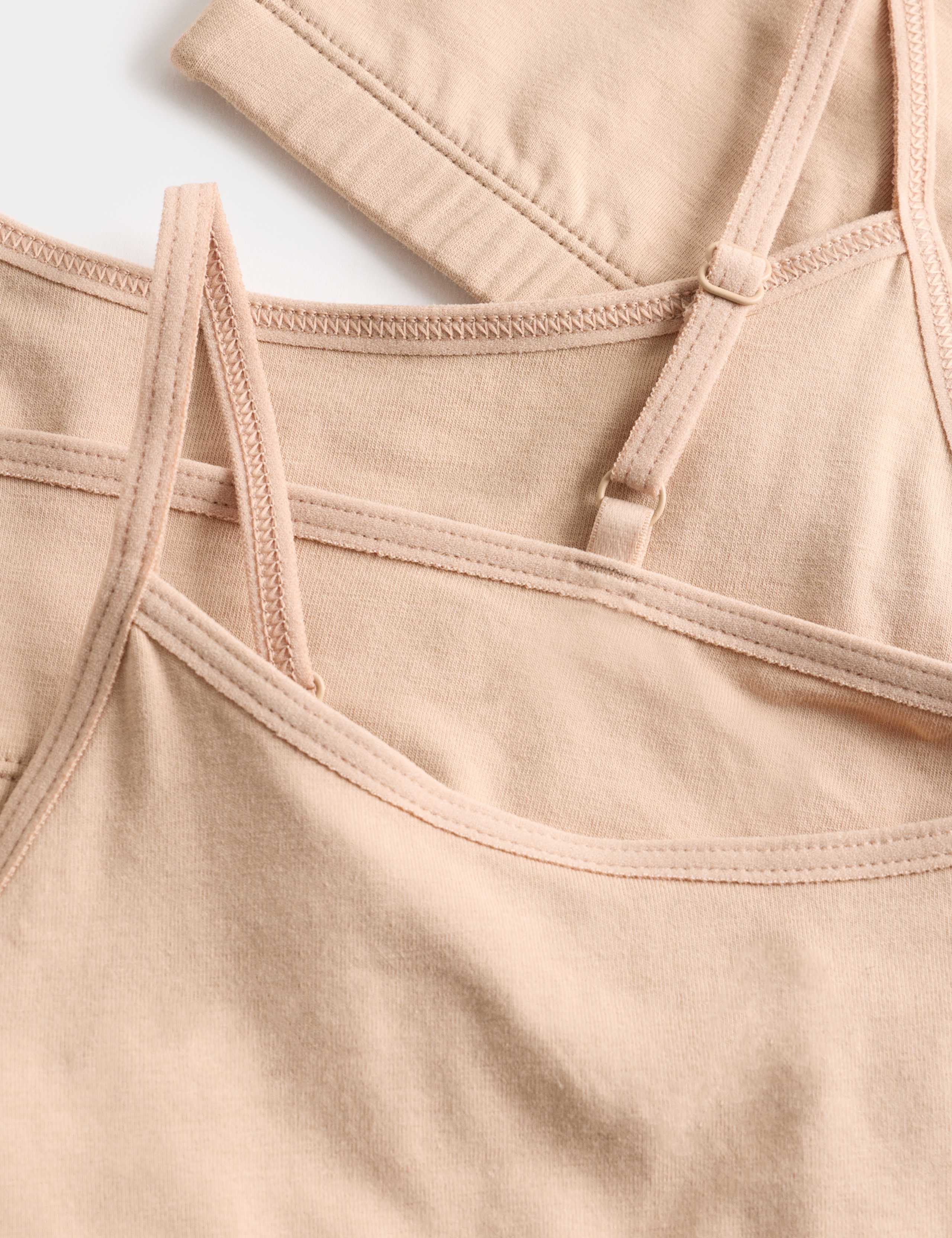 3pk Cotton with Stretch Crop Tops (6-16 Yrs) 2 of 2
